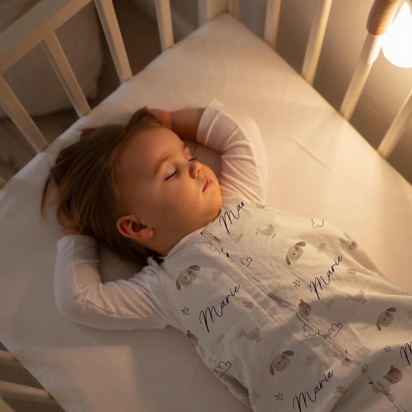 Personalisierter Baby Schlafsack "Tiermotiv"