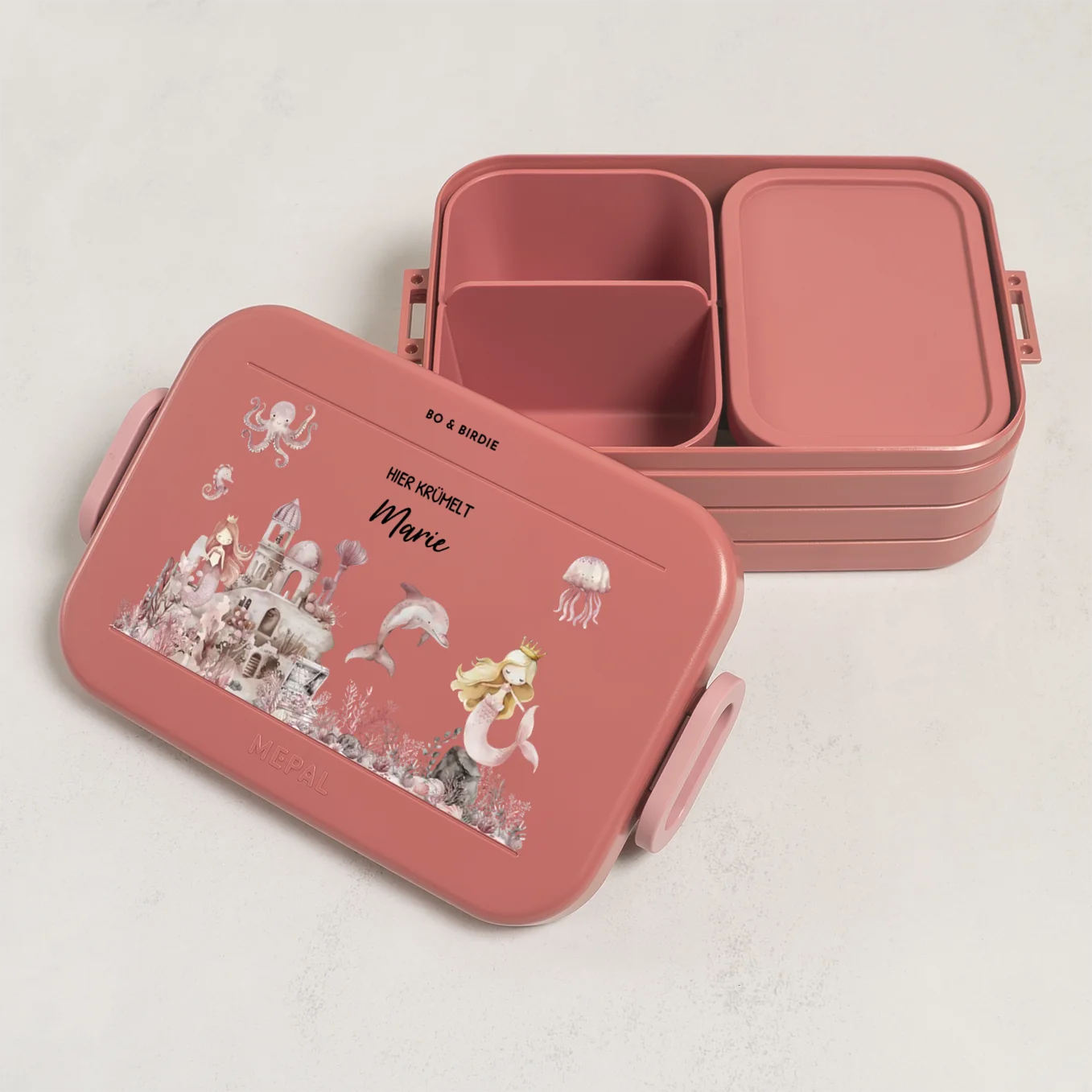 Personalisierte Mepal Bento Brotdose "Meerjungfrau"