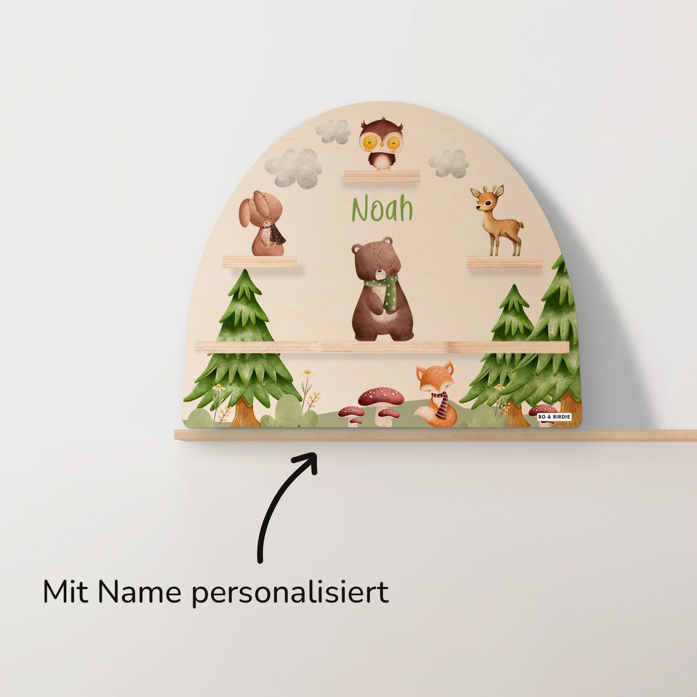 Personalisiertes Regal passend für Tonies "Waldtiere"