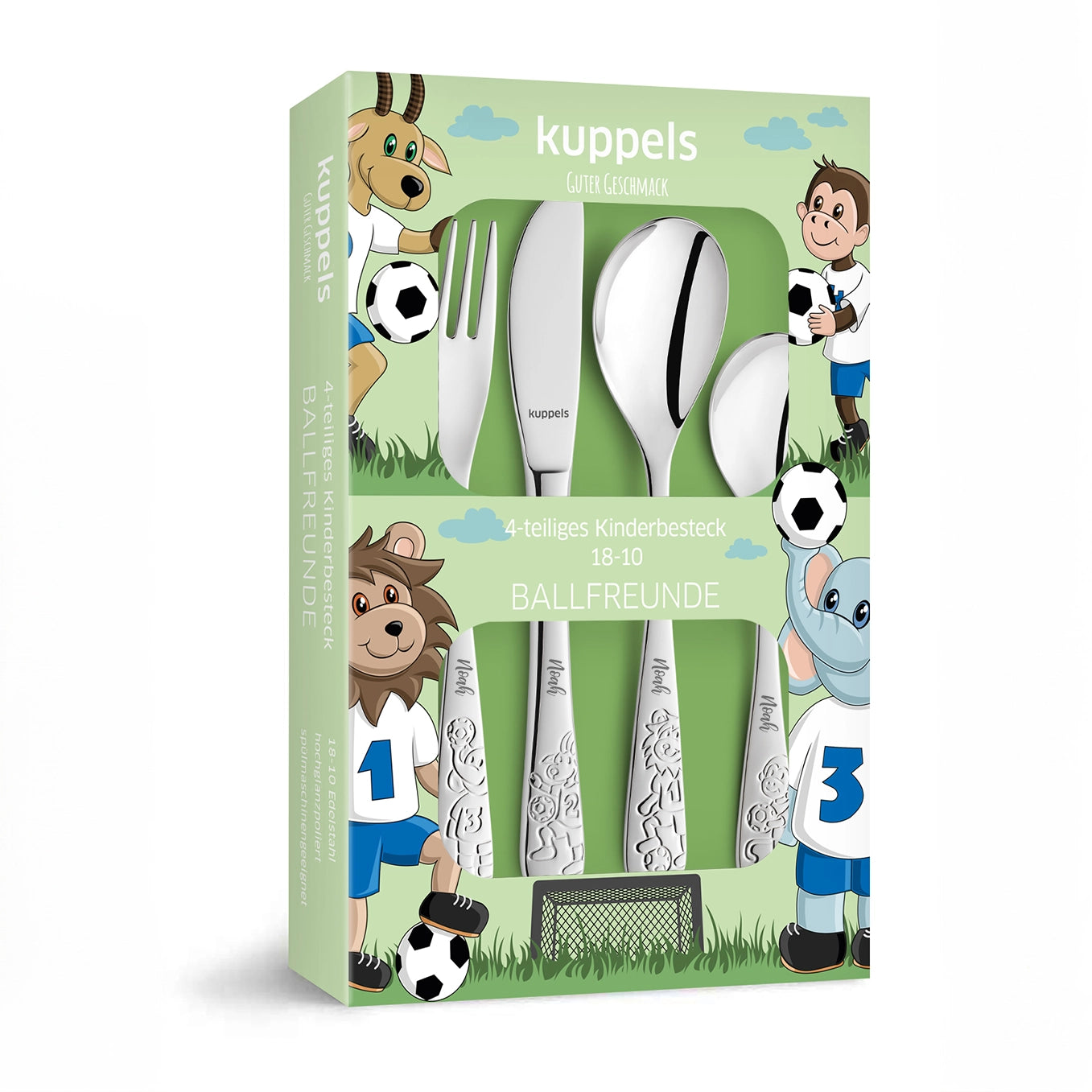 Personalisiertes Amefa Kinderbesteck "Fußball"