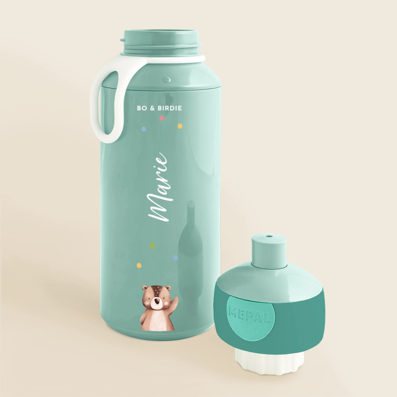 Personalisierte Mepal Brotdose & Trinkflasche "Konfetti"
