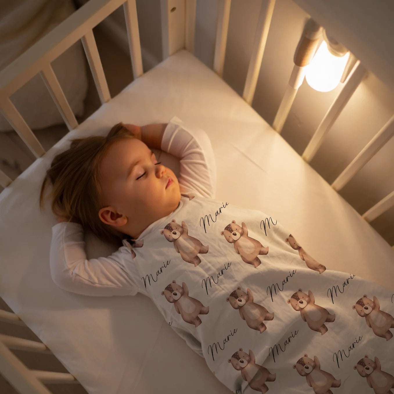 Personalisierter Baby Schlafsack "Lieblingstier"