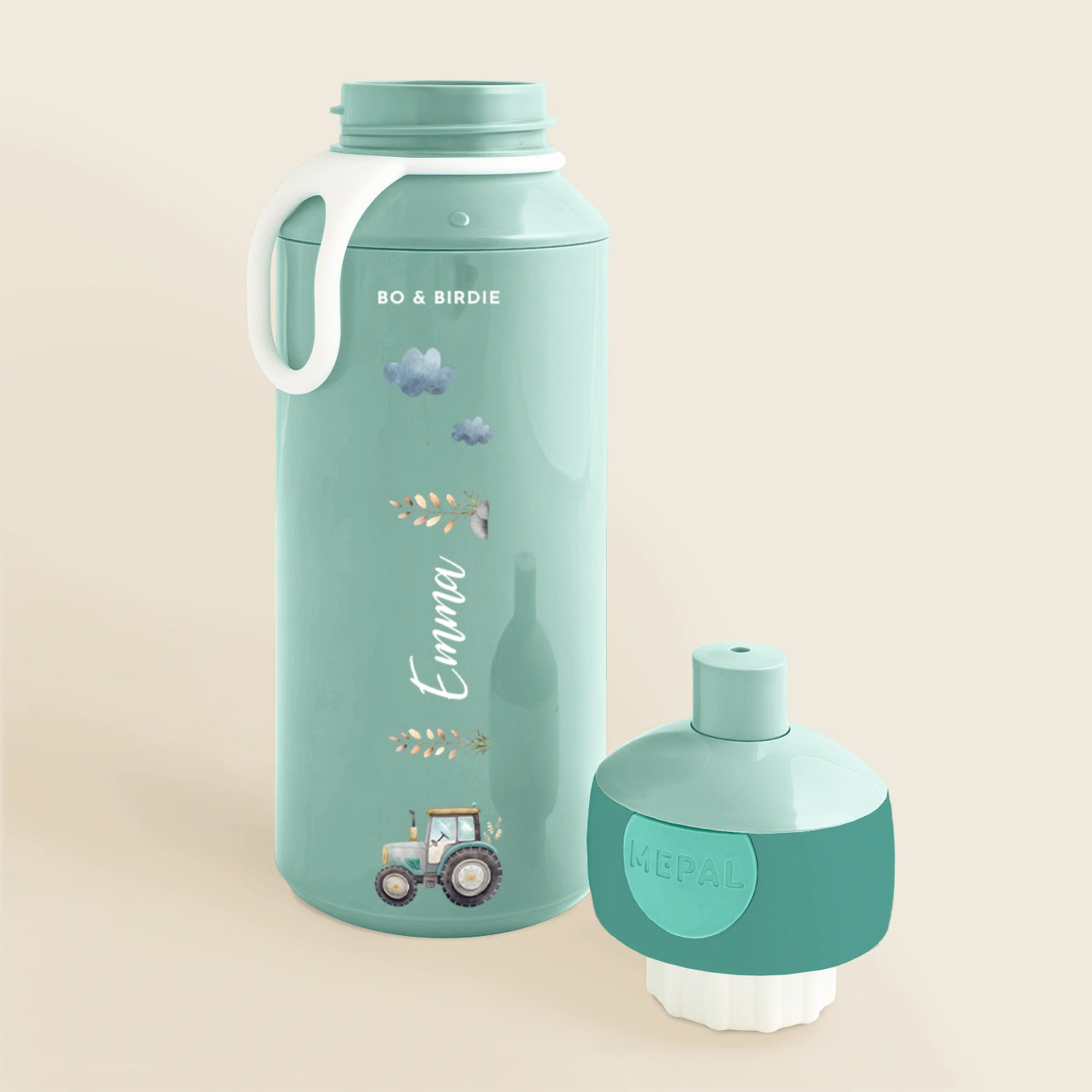 Personalisierte Mepal Brotdose & Trinkflasche "Traktor"