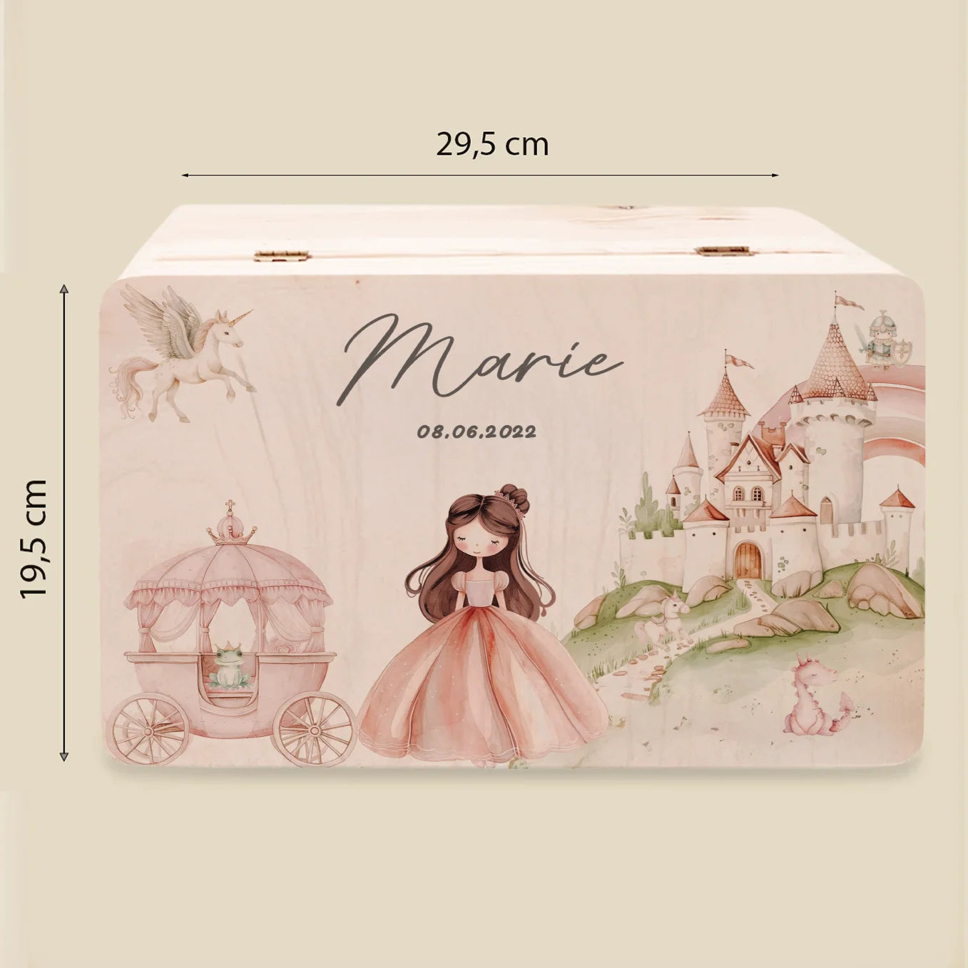 Personalisierte Erinnerungsbox "Prinzessin"