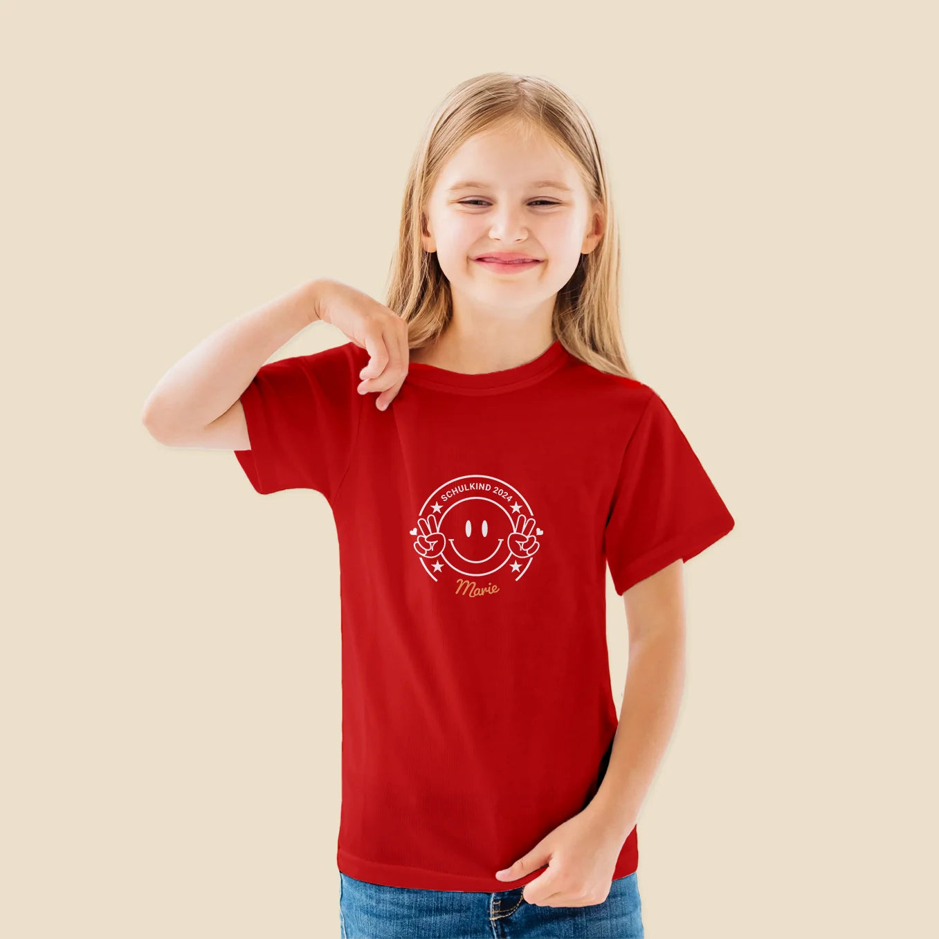 Personalisiertes T-Shirt Schulkind “Peace” Bo & Birdie