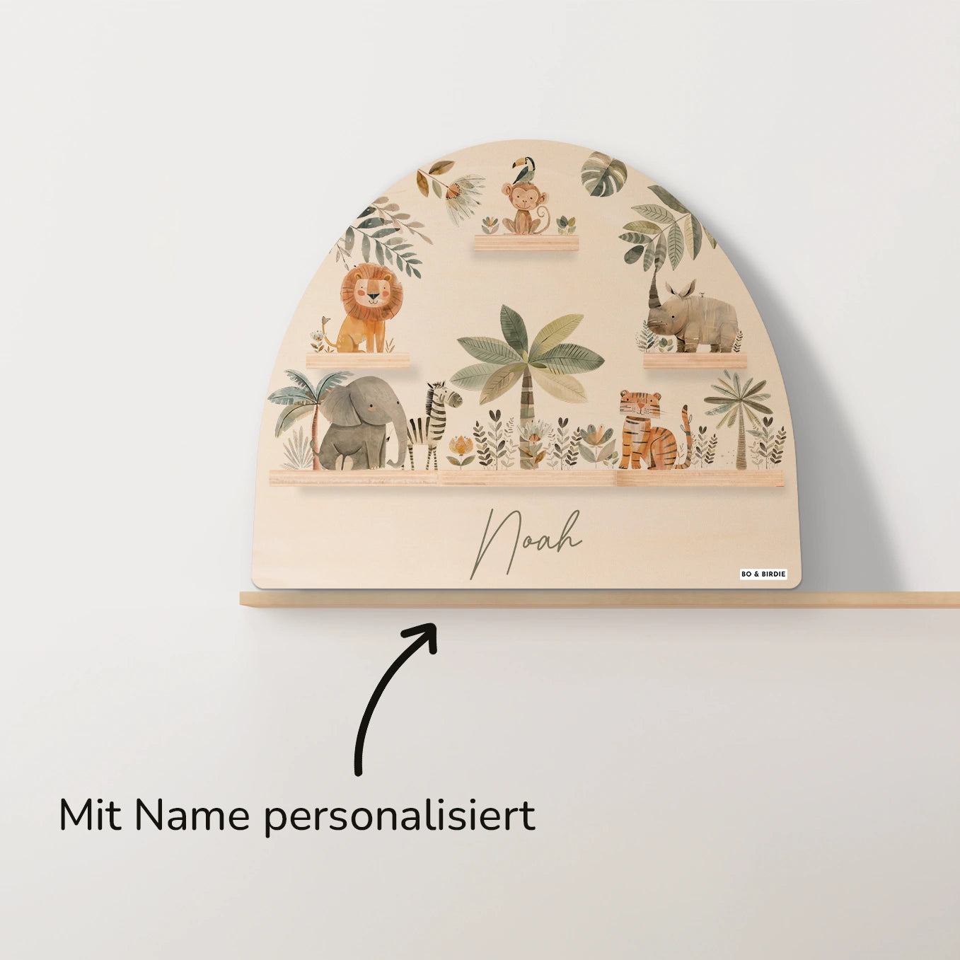Personalisiertes Regal passend für Tonies "Safari Tiere"
