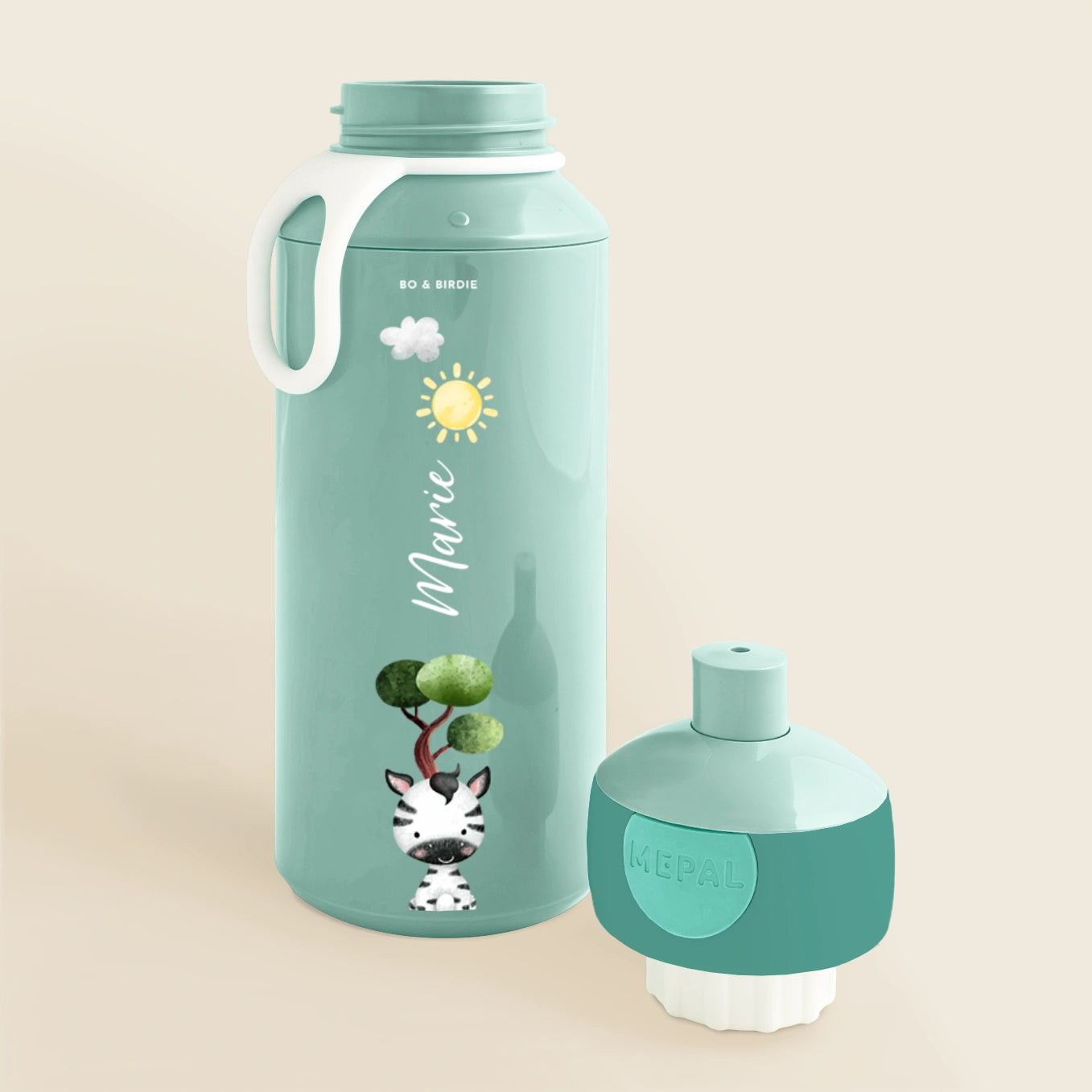 Personalisierte Mepal Brotdose & Trinkflasche "Mini Safari"