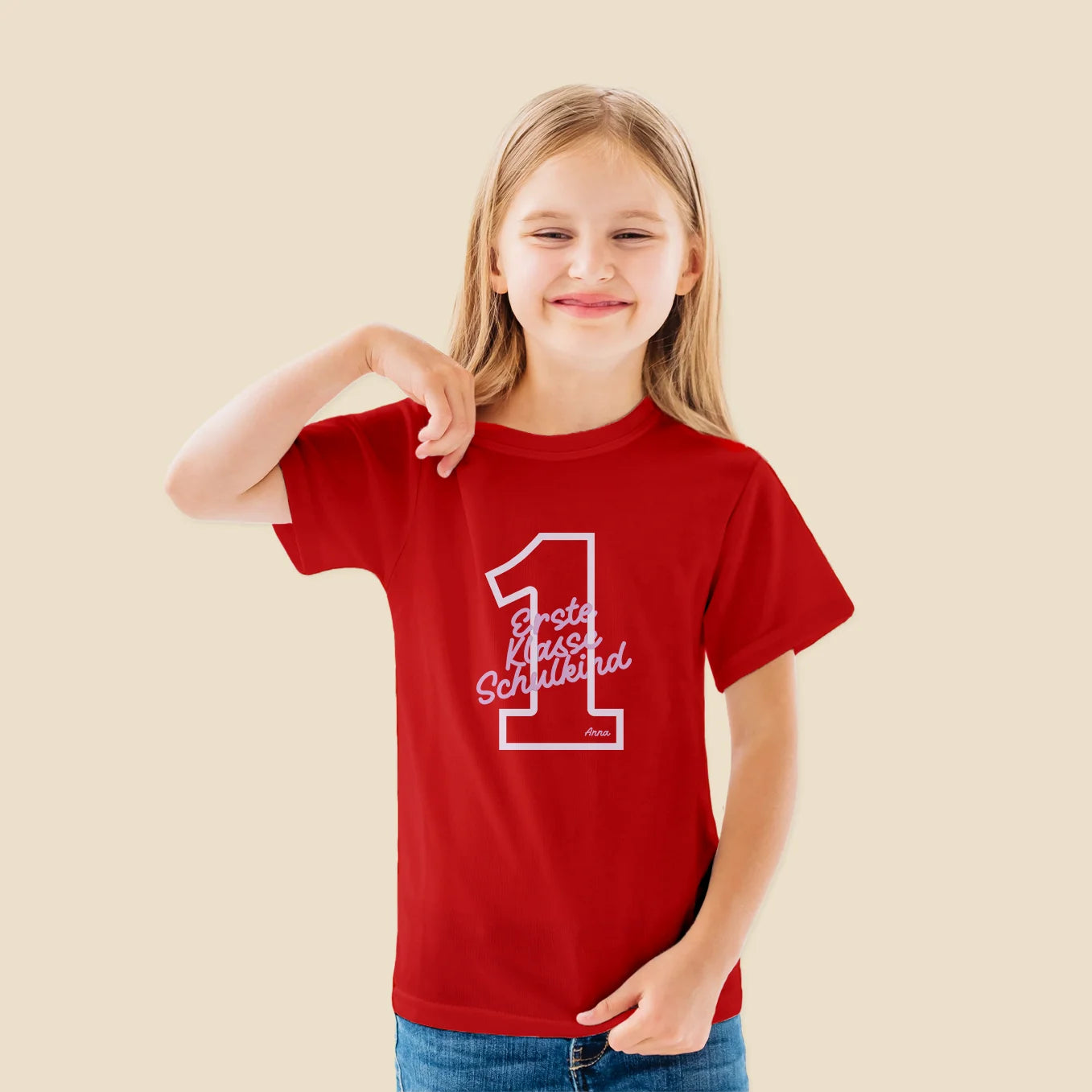 Personalisiertes T-Shirt “Erste Klasse Schulkind” Bo & Birdie