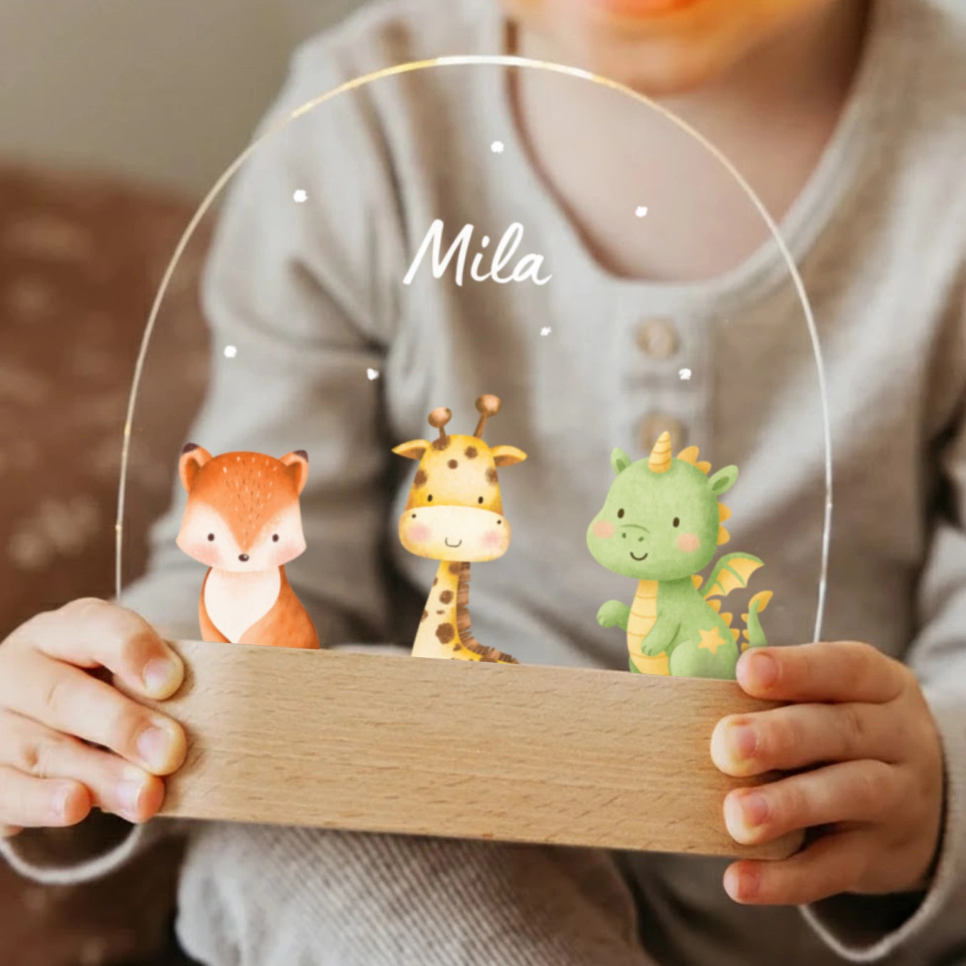 Personalisiertes Nachtlicht "Lieblingstier"