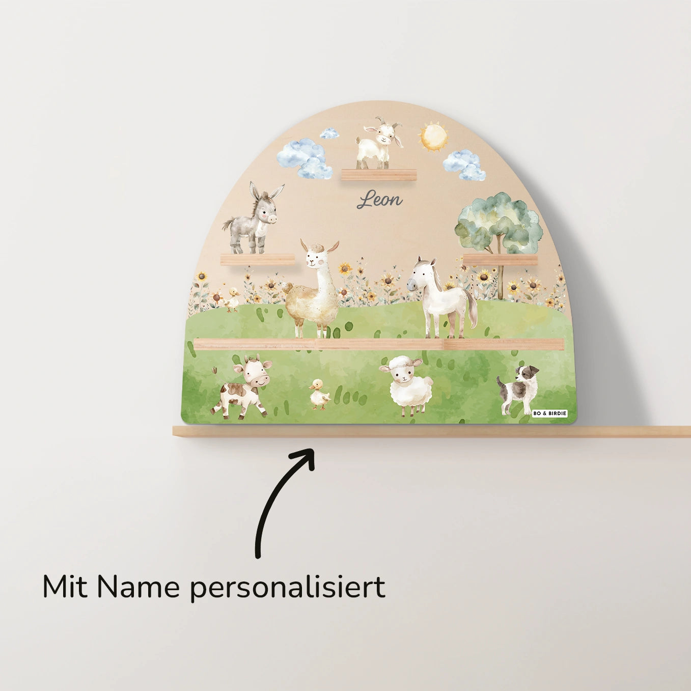 Personalisiertes Toniebox Regal "Bauernhof"