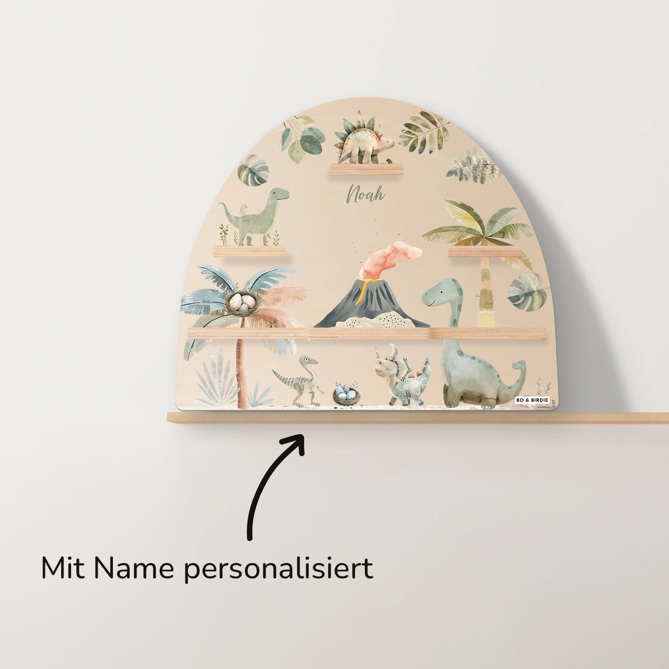 Personalisiertes Toniebox Regal "Dinosaurier"