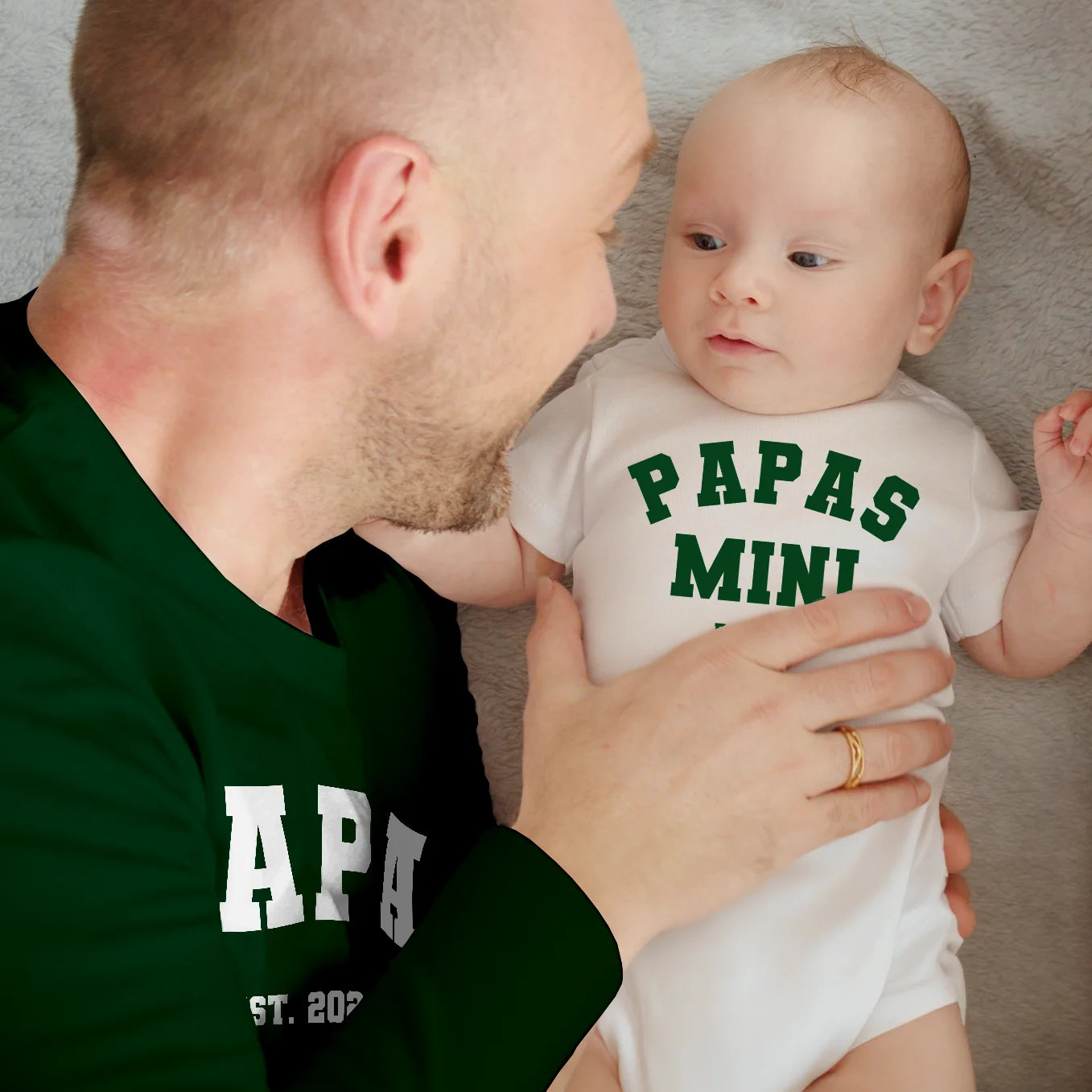 Personalisierter Babybody "Papas / Mamas Mini" (1. Teil vom Partnerlook)