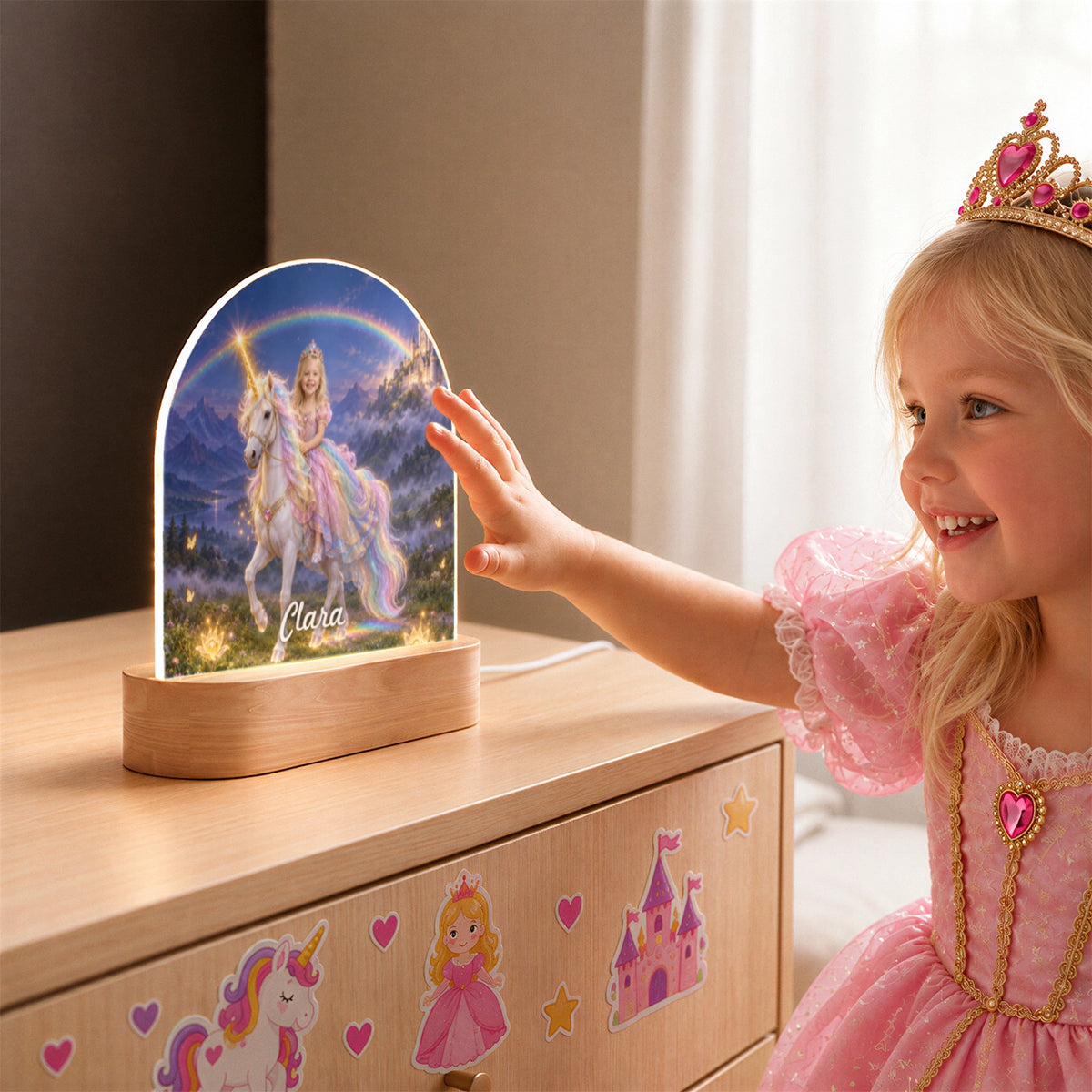 Personalisiertes Nachtlicht "Prinzessin"