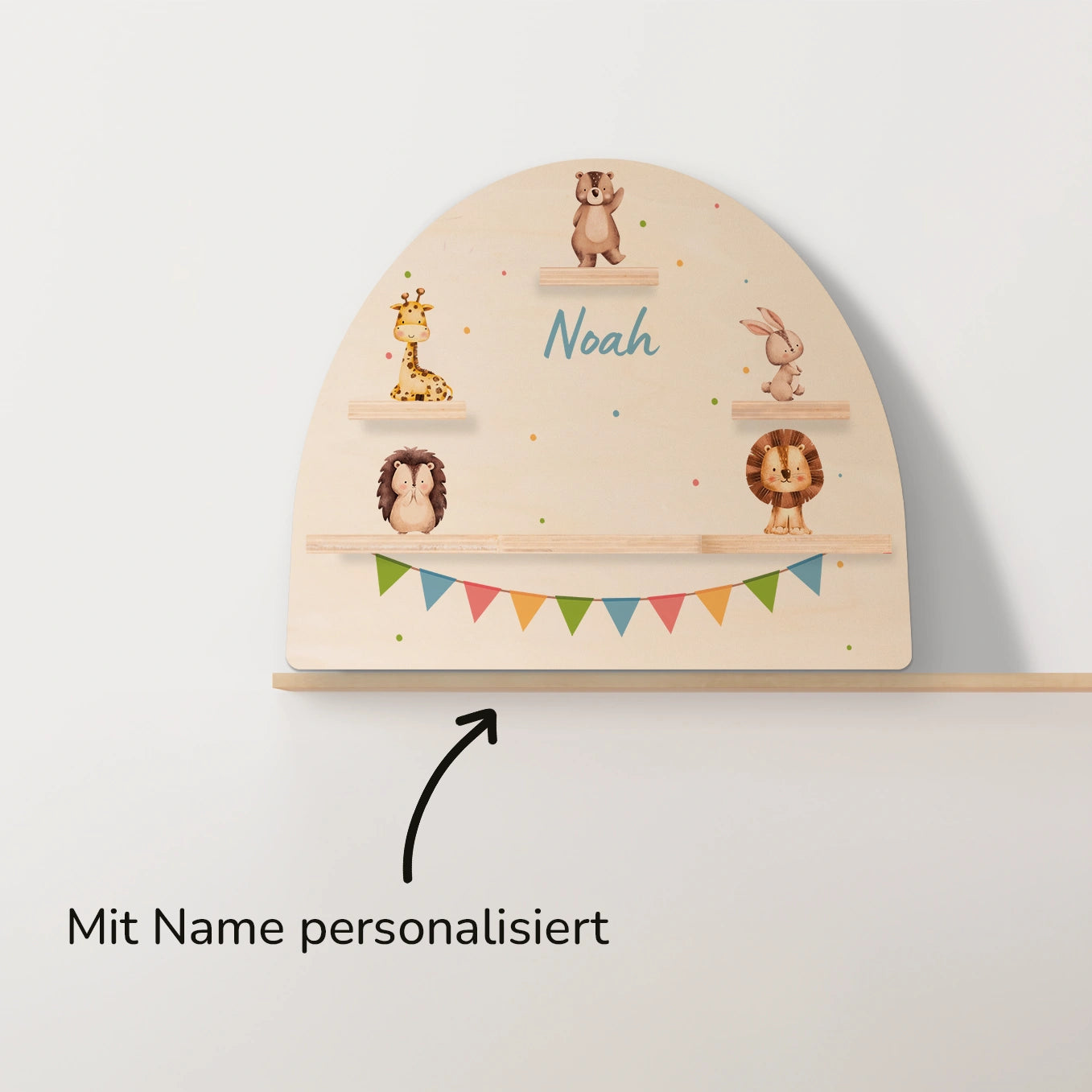 Personalisiertes Toniebox Regal "Konfetti"