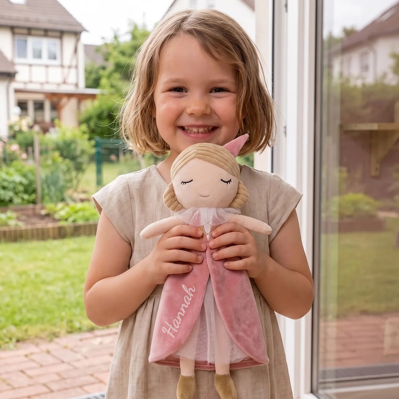 Personalisierte Kuschelpuppe "Prinzessin"