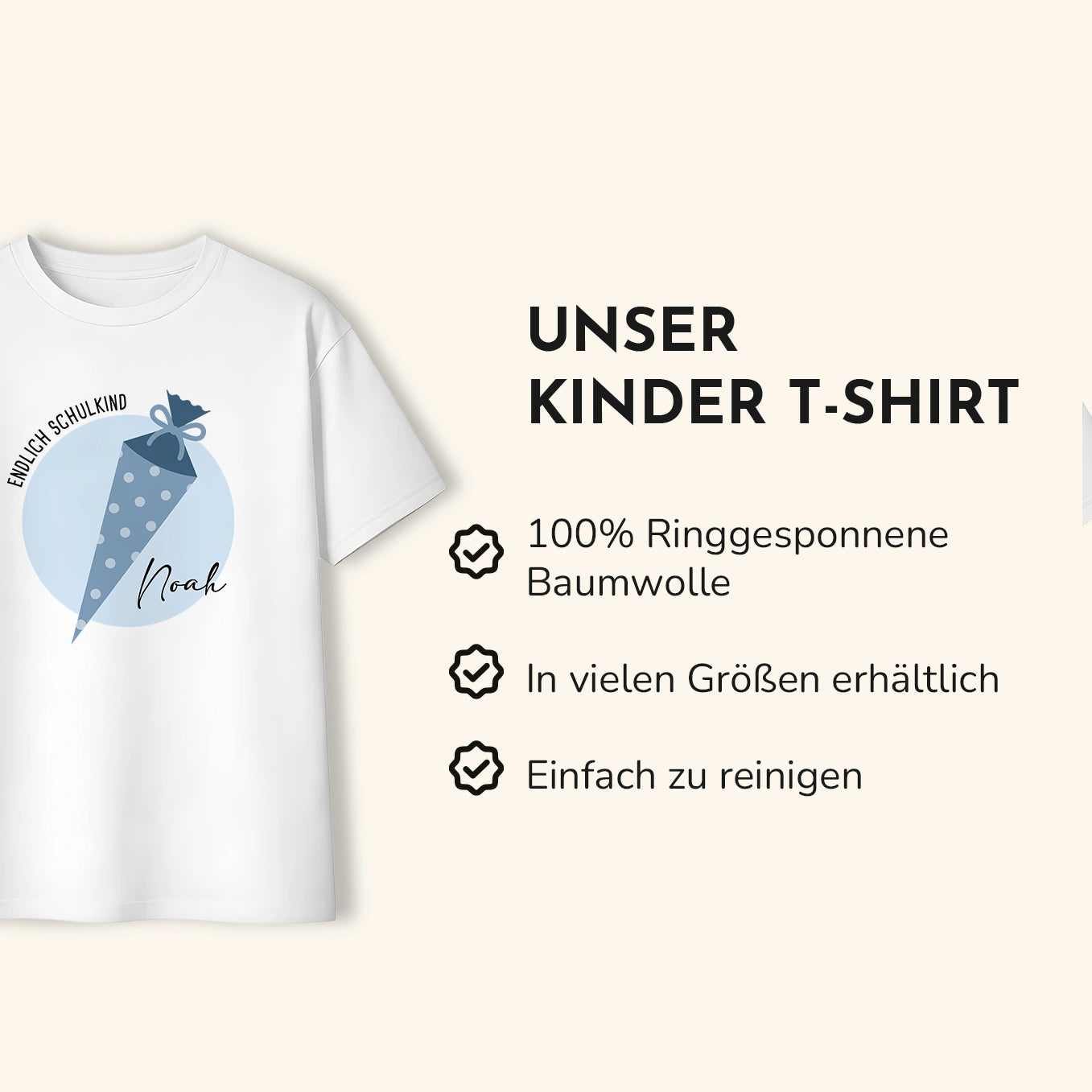 Personalisiertes T-Shirt "Schultüte"