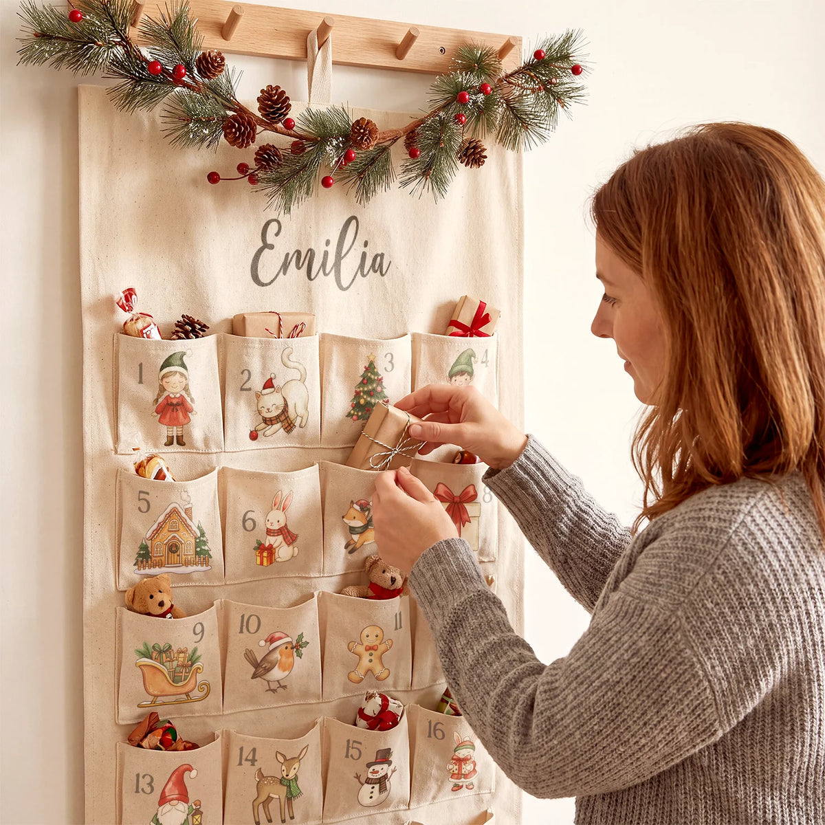 Personalisierter Adventskalender "Scandi"