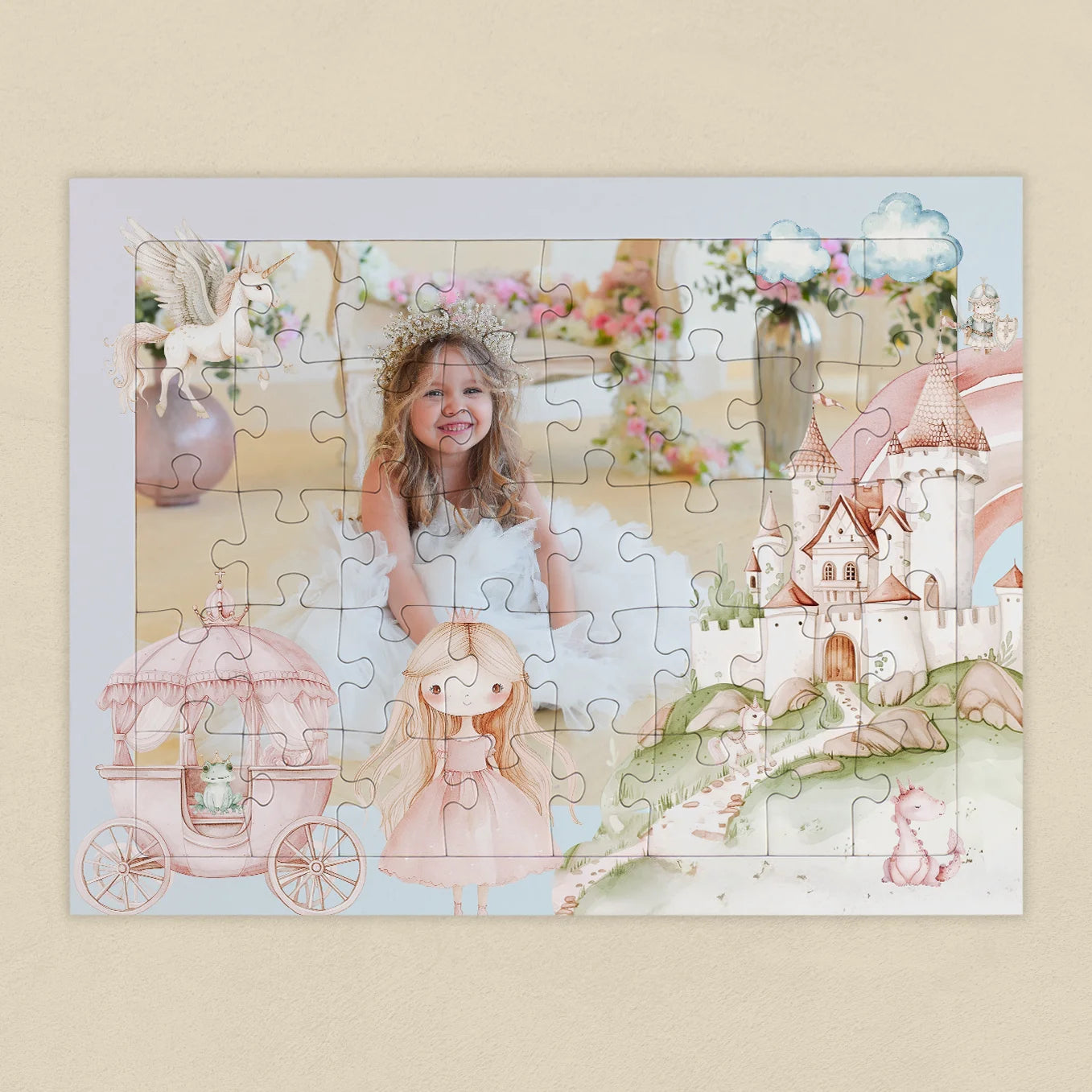 Personalisiertes Kinderpuzzle "Prinzessin"