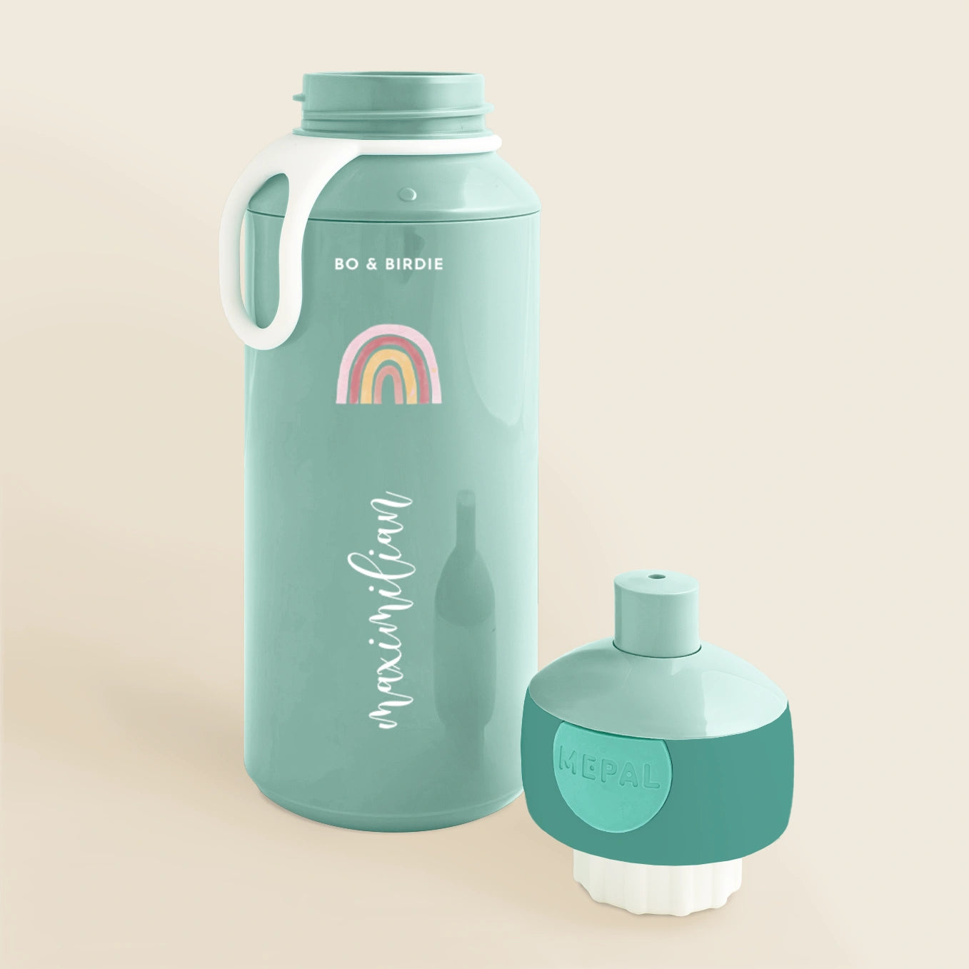 Personalisierte Mepal Brotdose & Trinkflasche "Regenbogen"