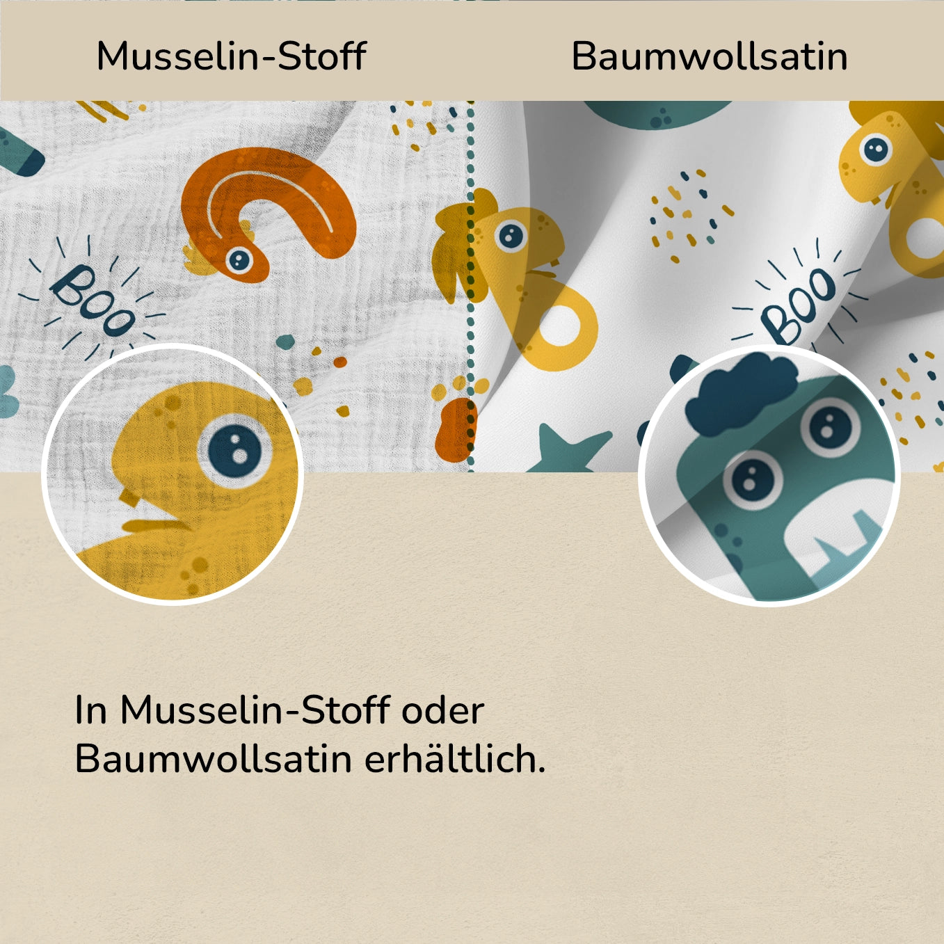 Personalisierte Kinder Bettwäsche "Monster"