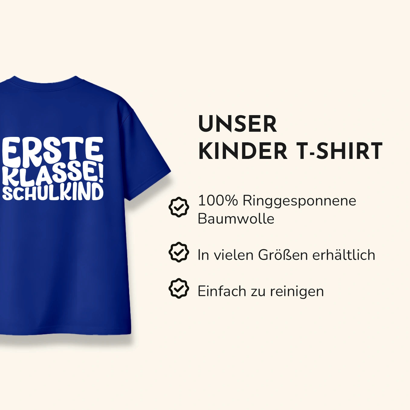 Personalisiertes T-Shirt “Endlich Schulkind”