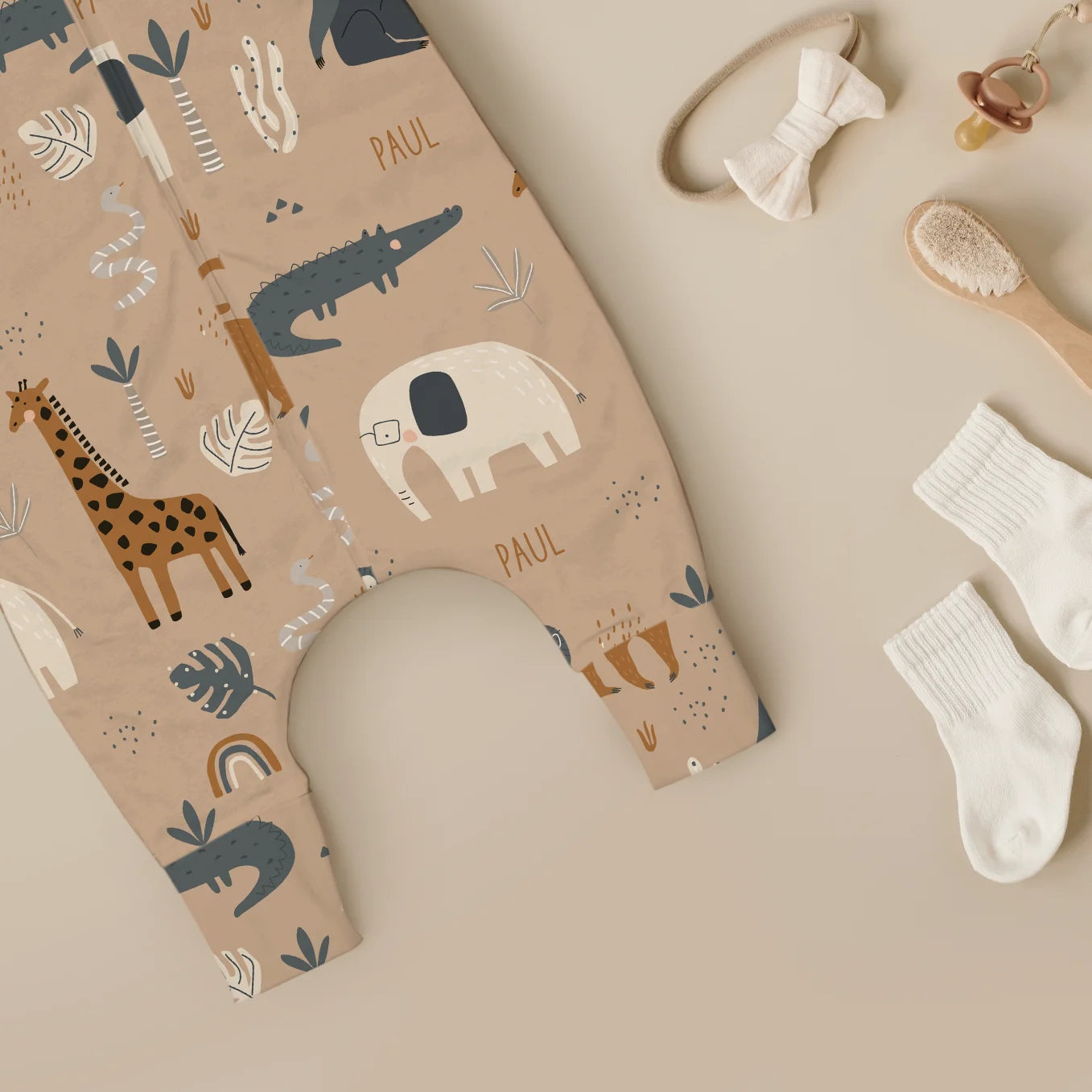 Personalisierter Baby Schlafsack "Savanne"