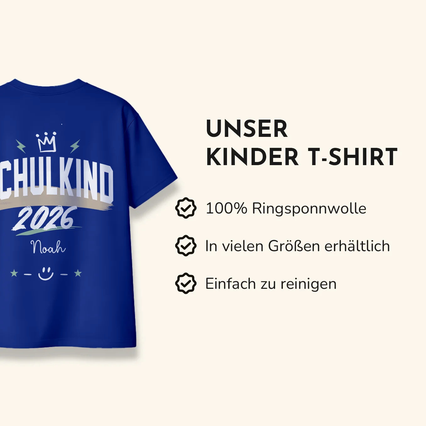 Personalisiertes T-Shirt "Schulkind"