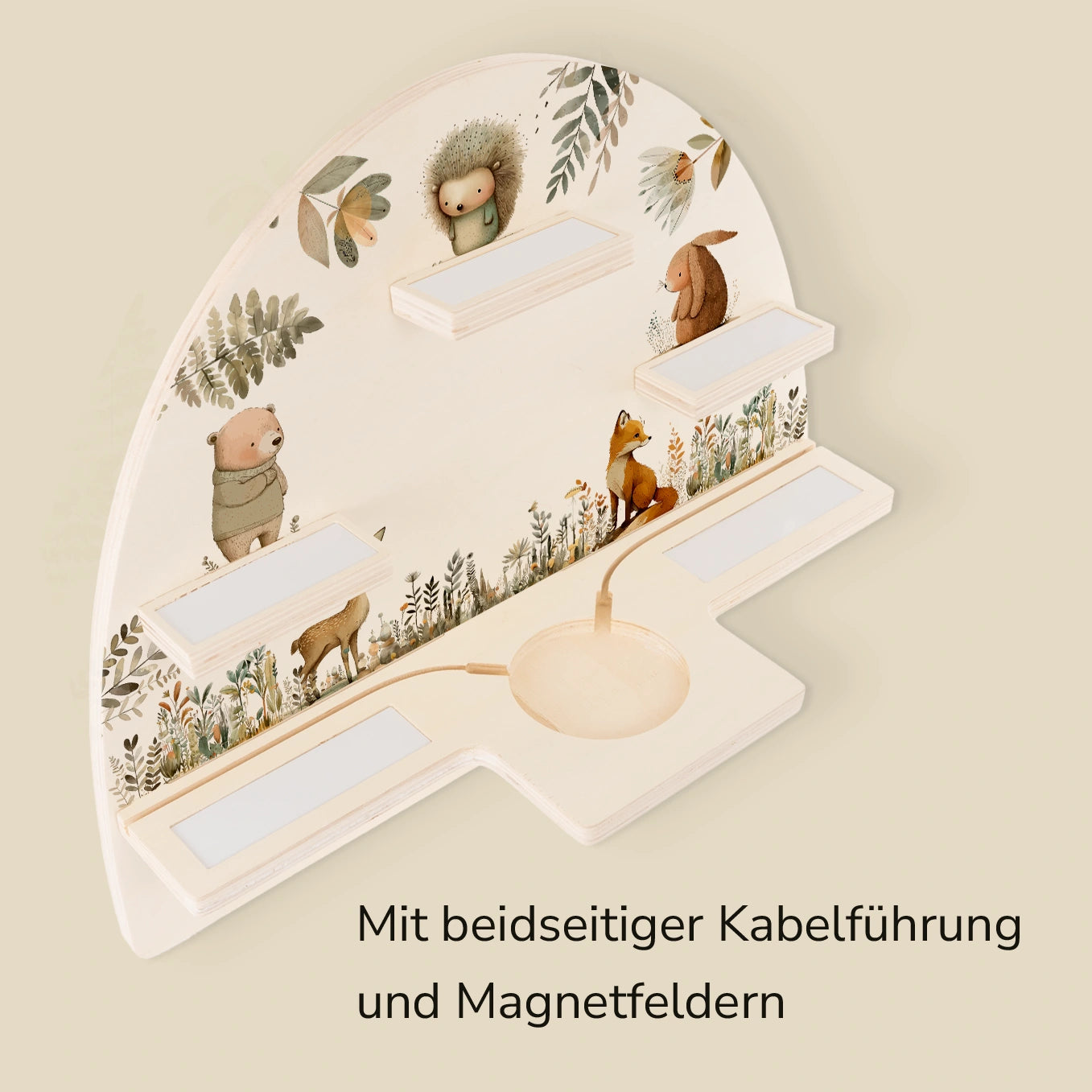 Personalisiertes Toniebox Regal "Aquarell Tiere Wald"