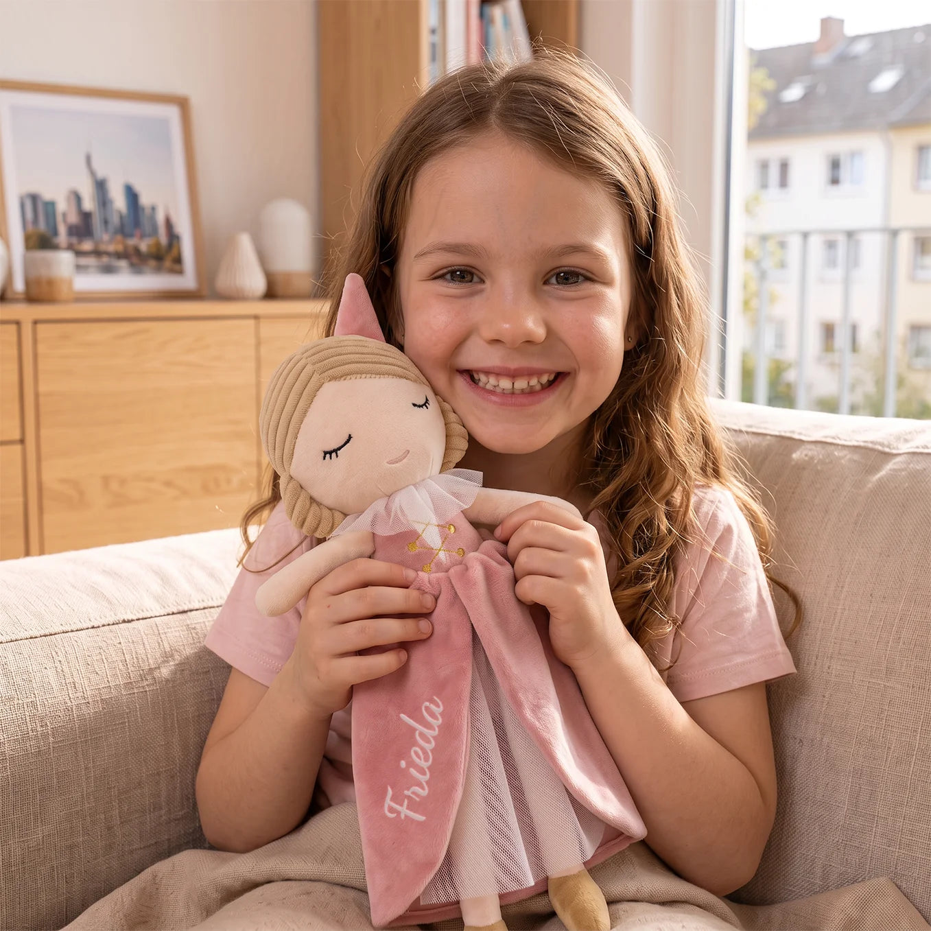 Personalisierte Kuschelpuppe "Prinzessin"