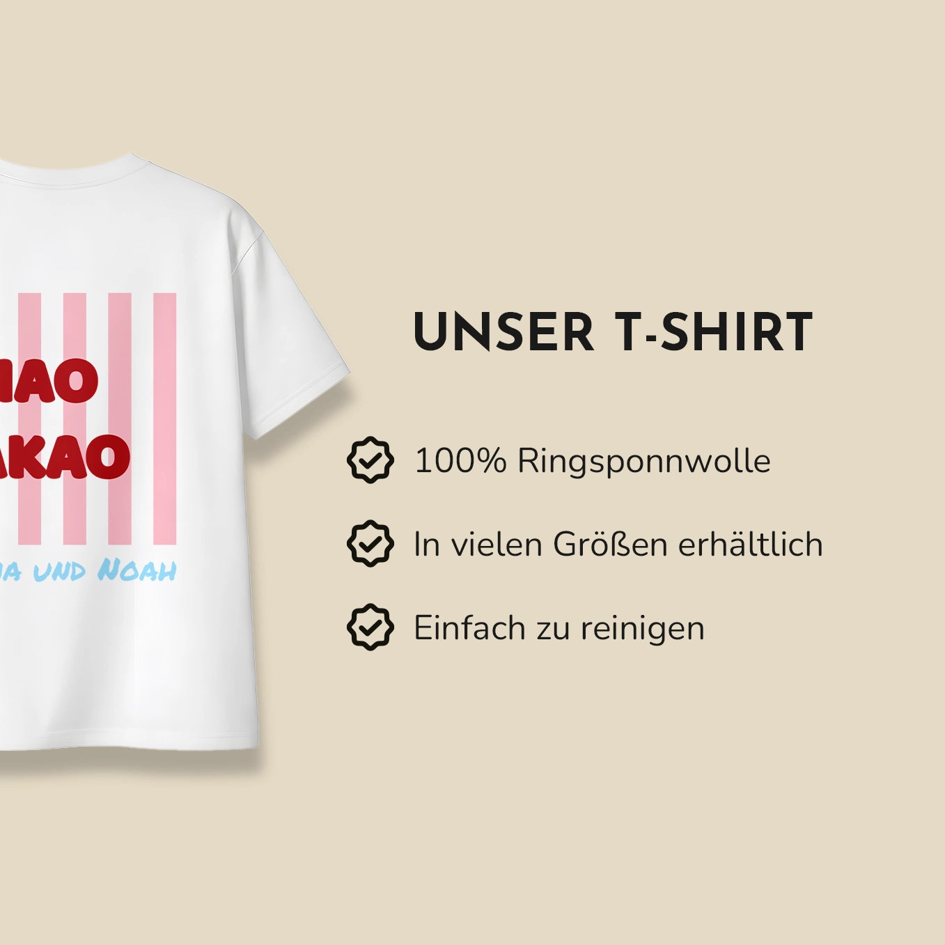 Personalisiertes Partnerlook T-Shirt Set (Summer Designs)
