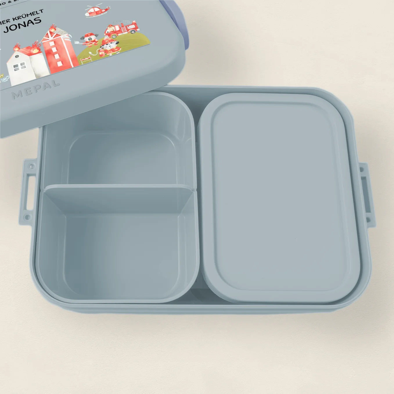 Personalisierte Mepal Bento Brotdose "Feuerwehr"