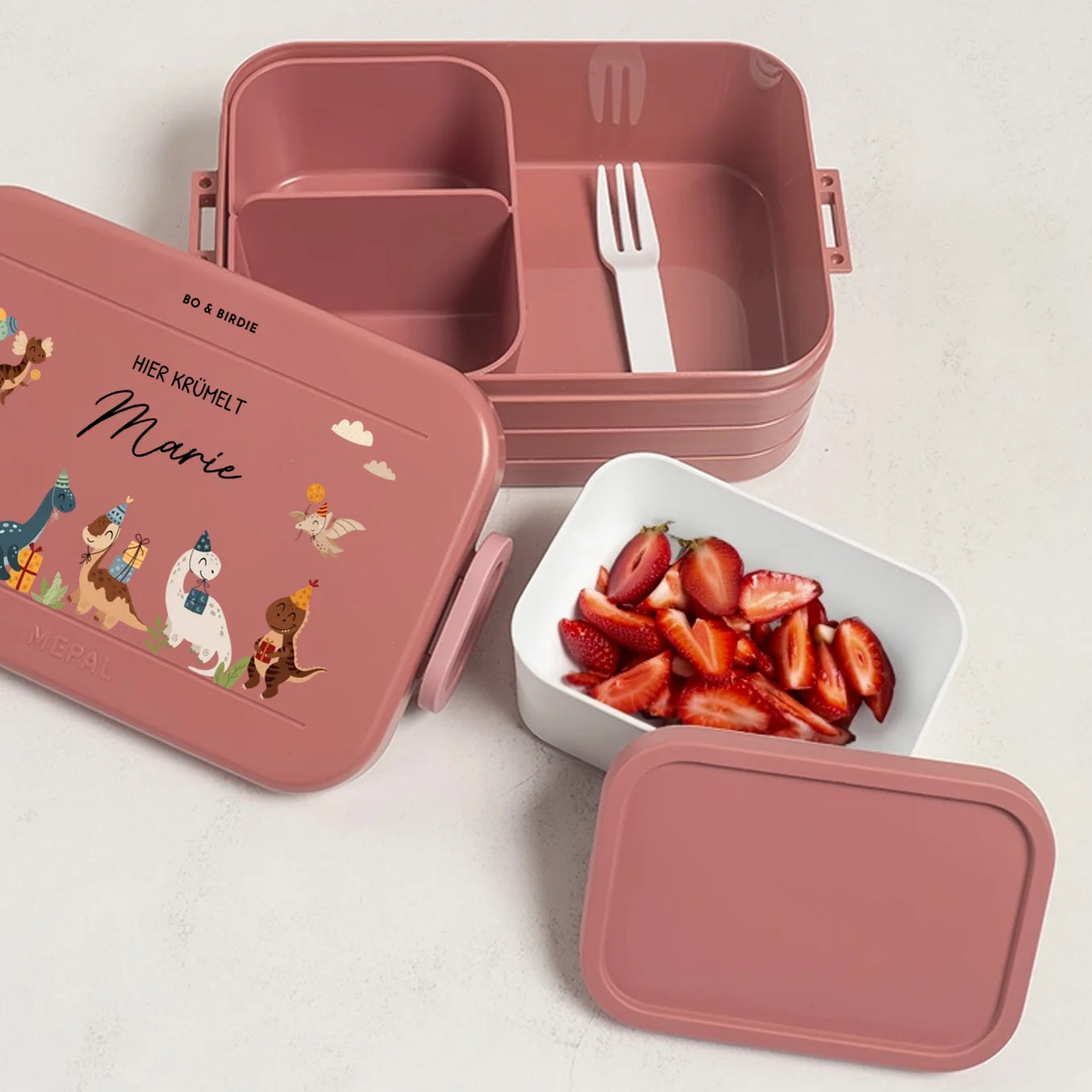 Personalisierte Mepal Bento Brotdose "Dino Party"