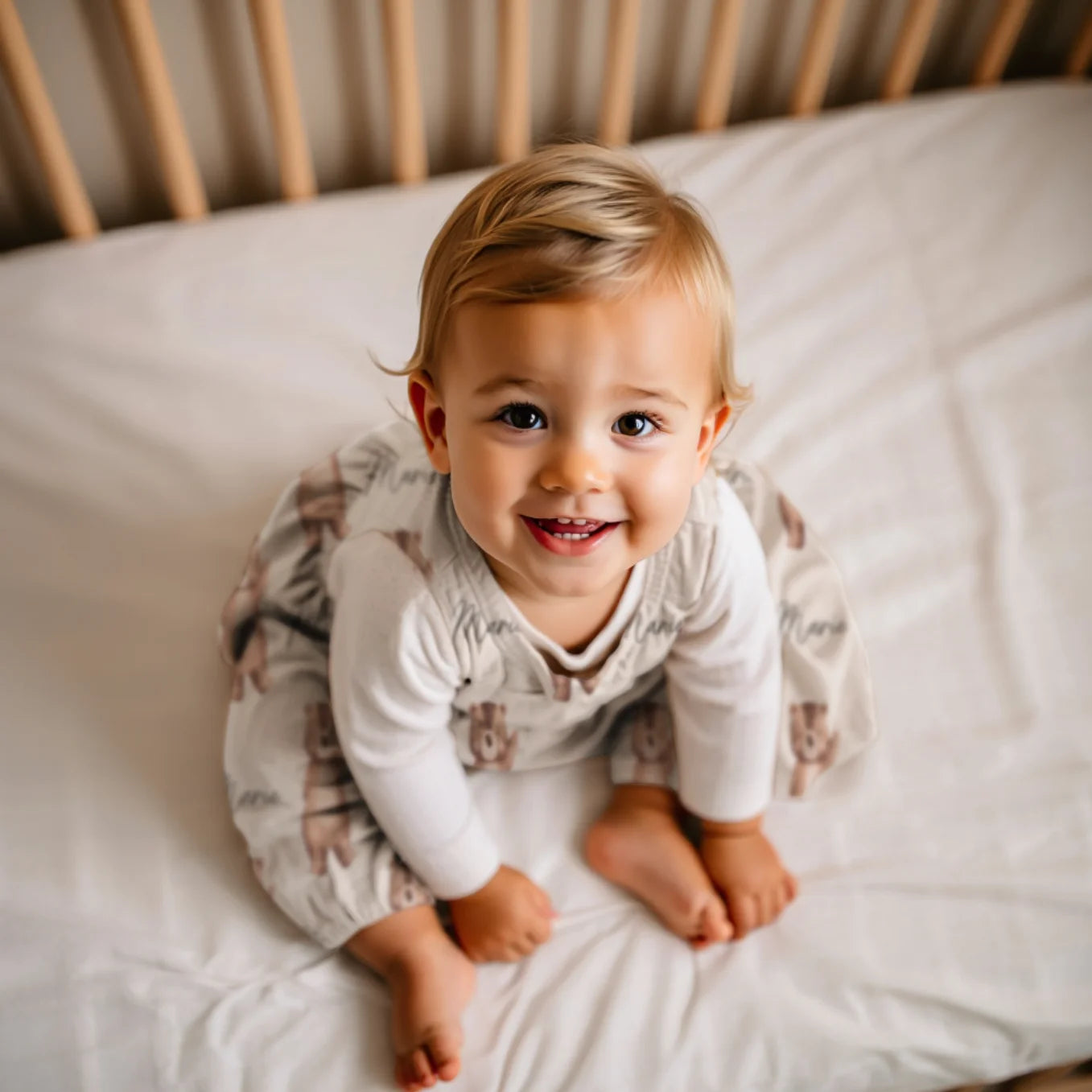 Personalisierter Baby Schlafsack mit Lieblingstier & Namen