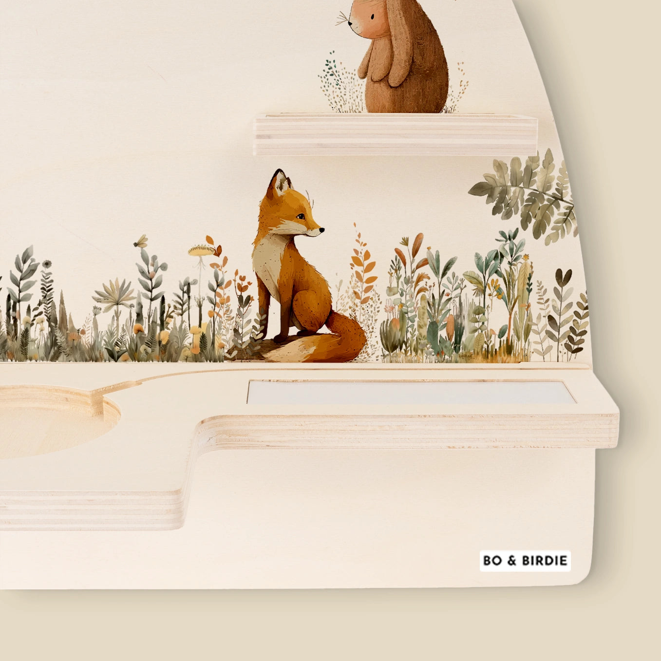 Personalisiertes Regal passend für Tonies "Aquarell Tiere Wald"