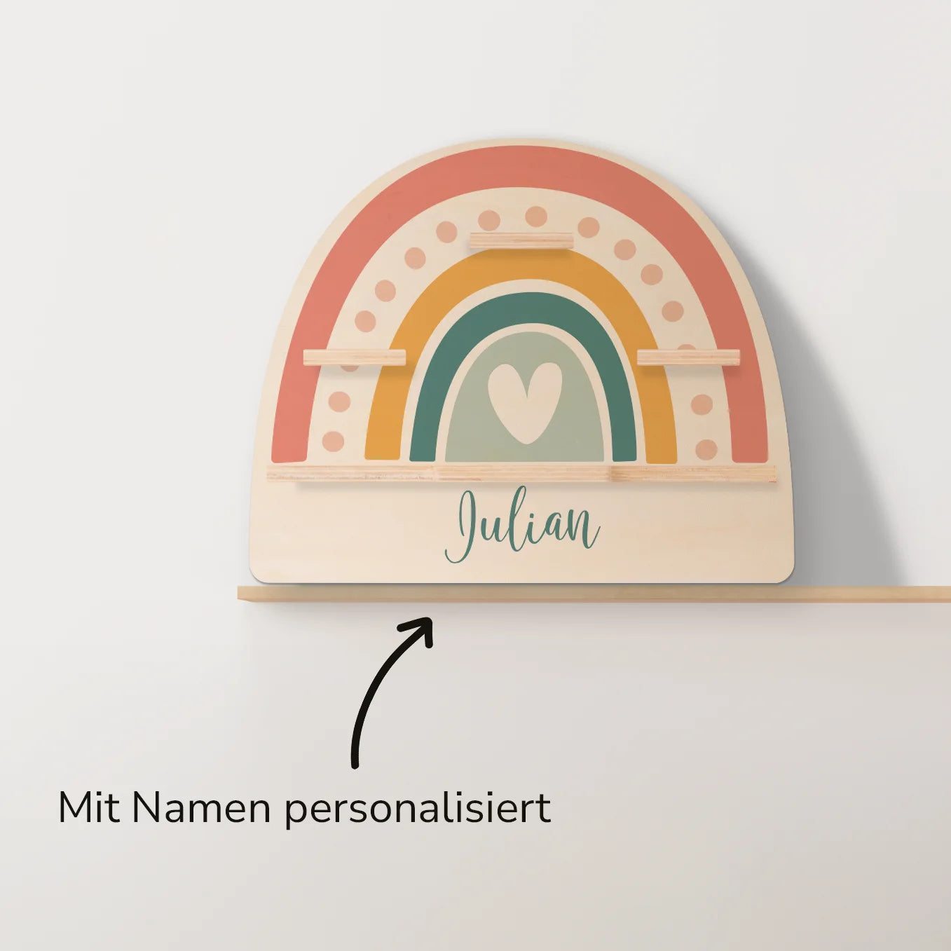 Personalisiertes Tonie Regal "Regenbogen"