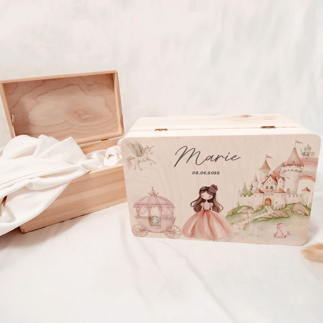 Personalisierte Erinnerungsbox "Prinzessin"