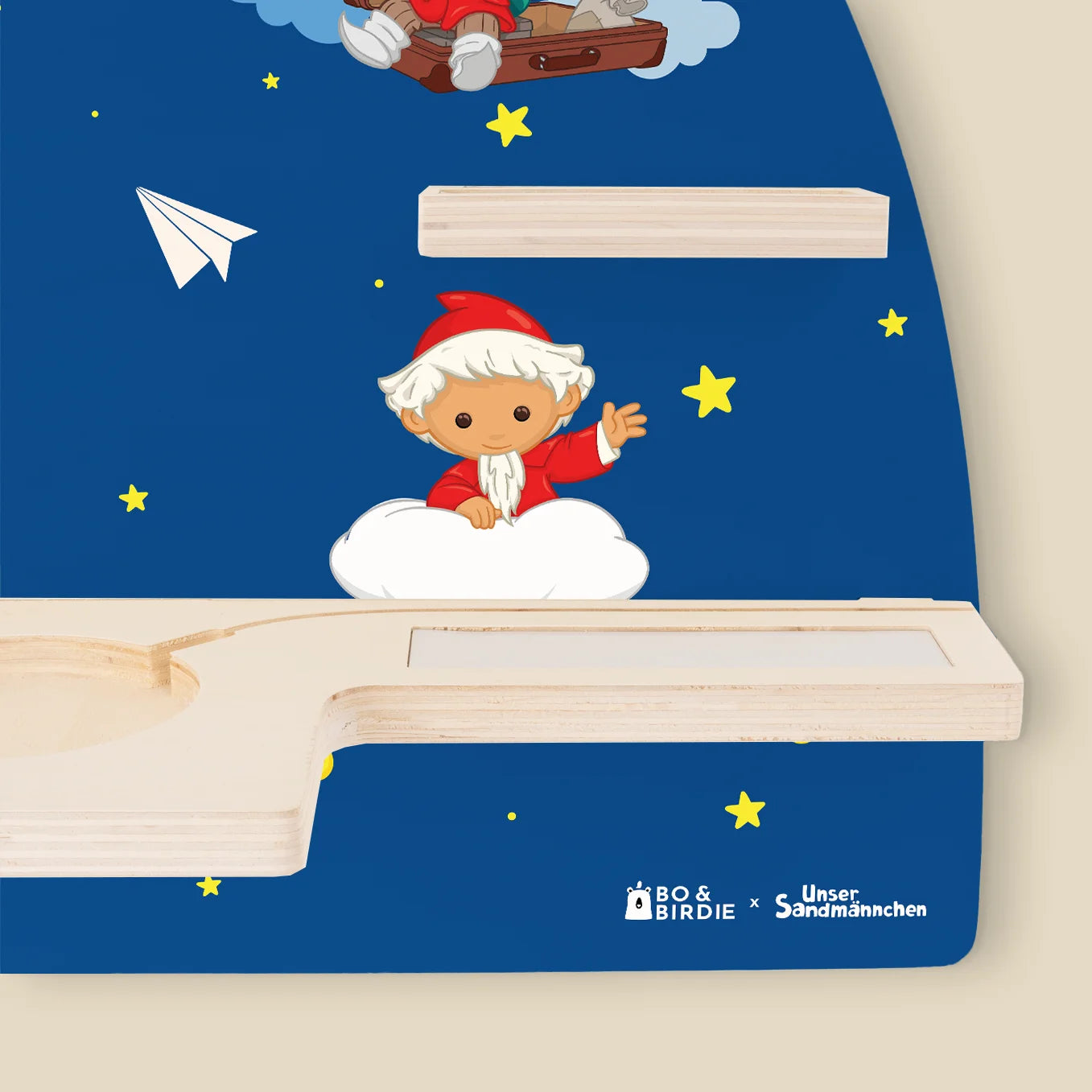 Personalisiertes Toniebox Regal "Unser Sandmännchen" “Gute Nacht”