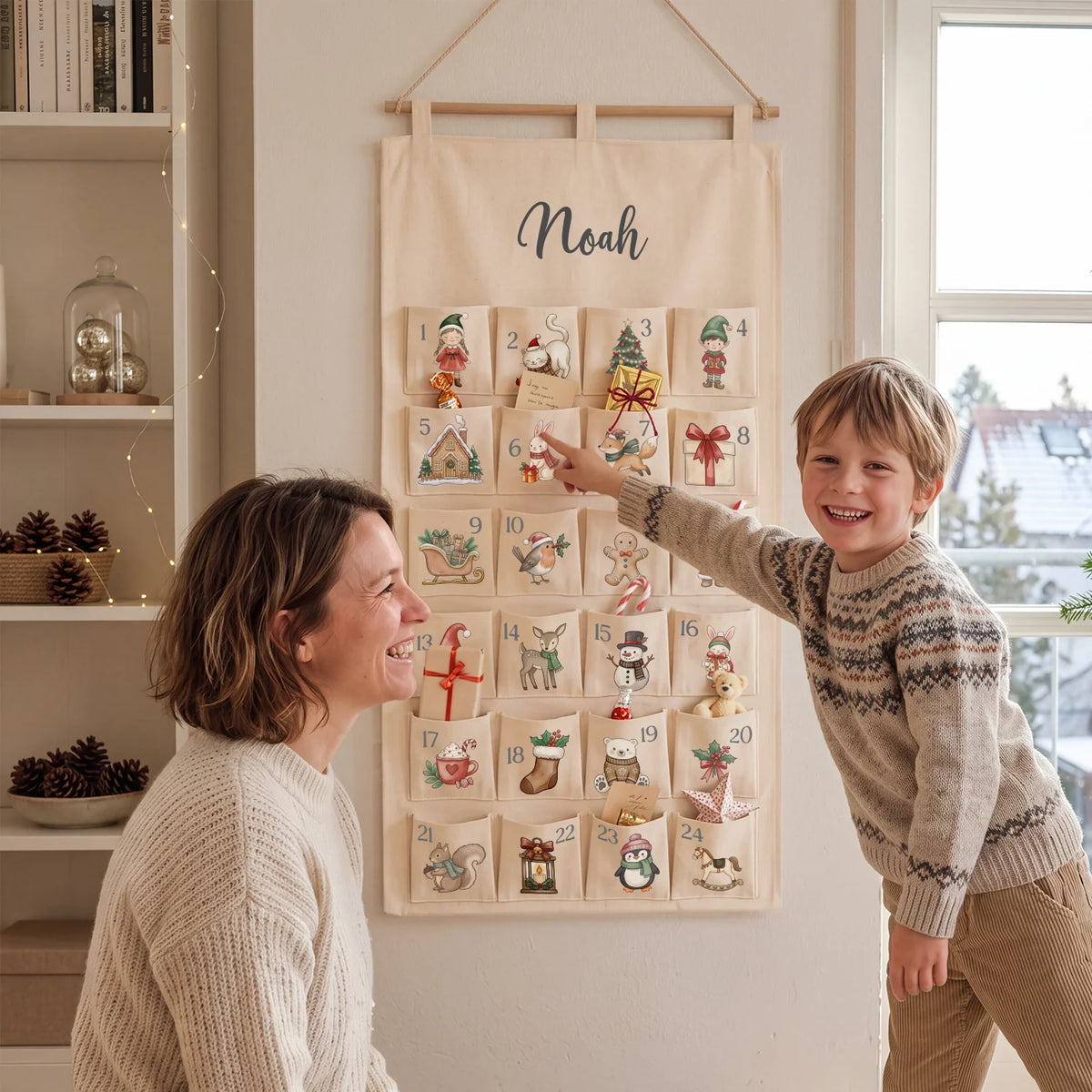 Personalisierter Adventskalender "Scandi"