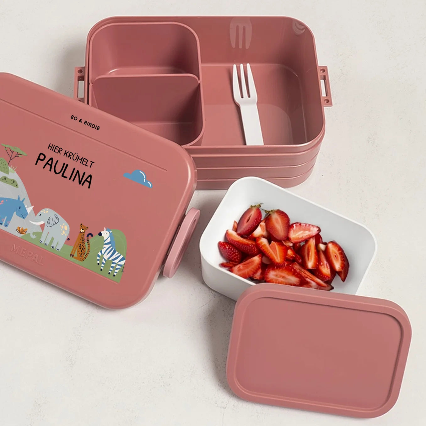 Personalisierte Mepal Bento Brotdose "Afrika"