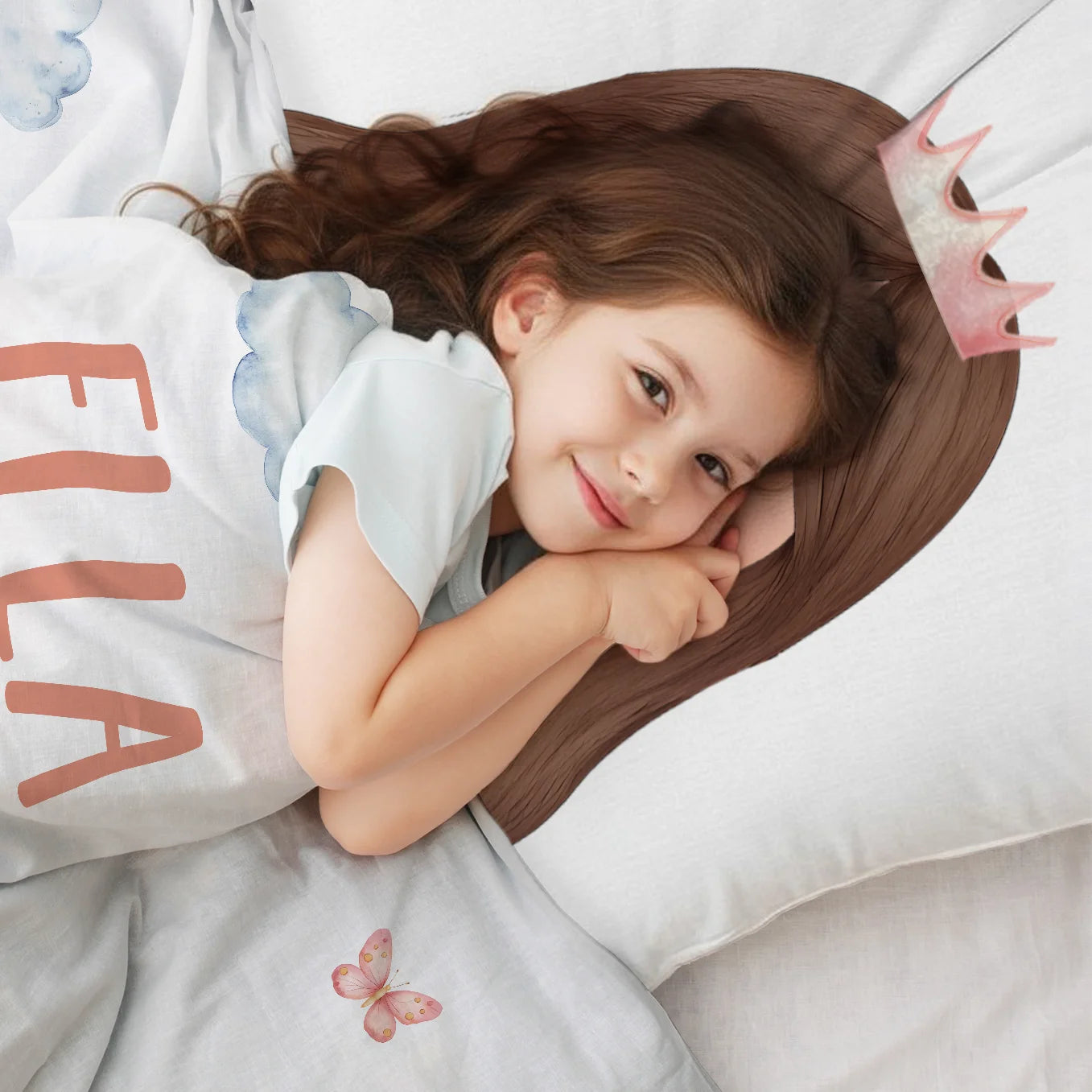 Personalisierte Kinder Bettwäsche "Wunsch Prinzessin"