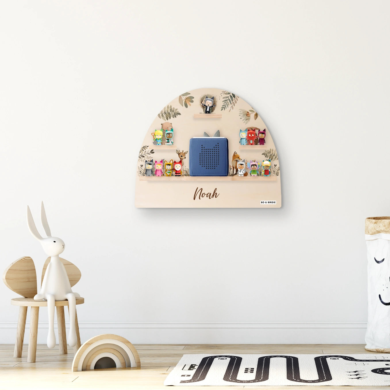Personalisiertes Regal passend für Tonies "Aquarell Tiere Wald"