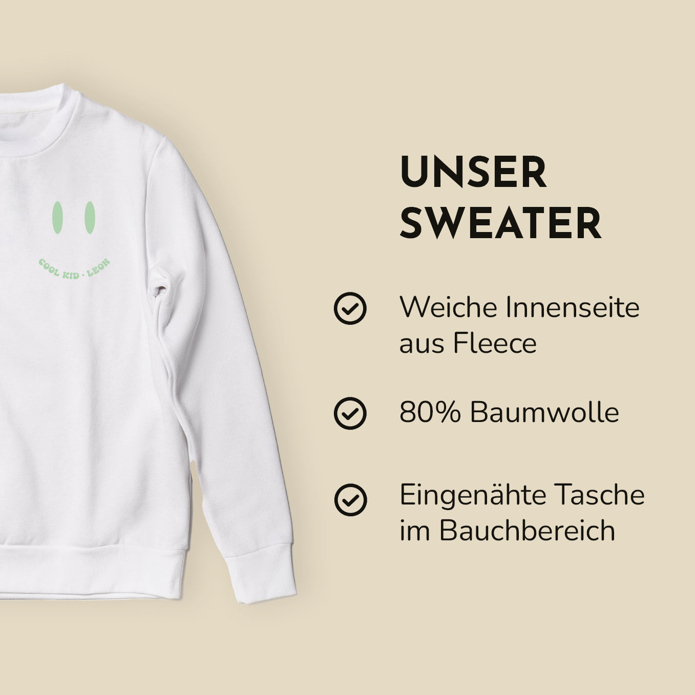 Personalisierter Sweater "Cool Kids Club"