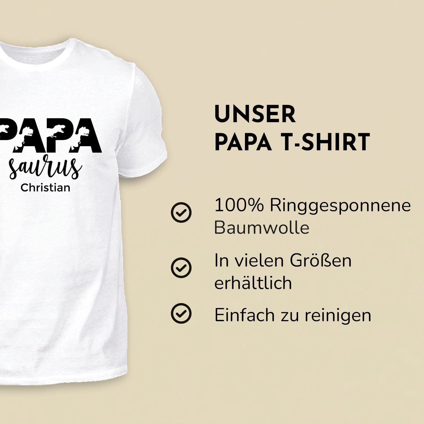 Personalisierter Partnerlook “Papa- und Baby Saurus”