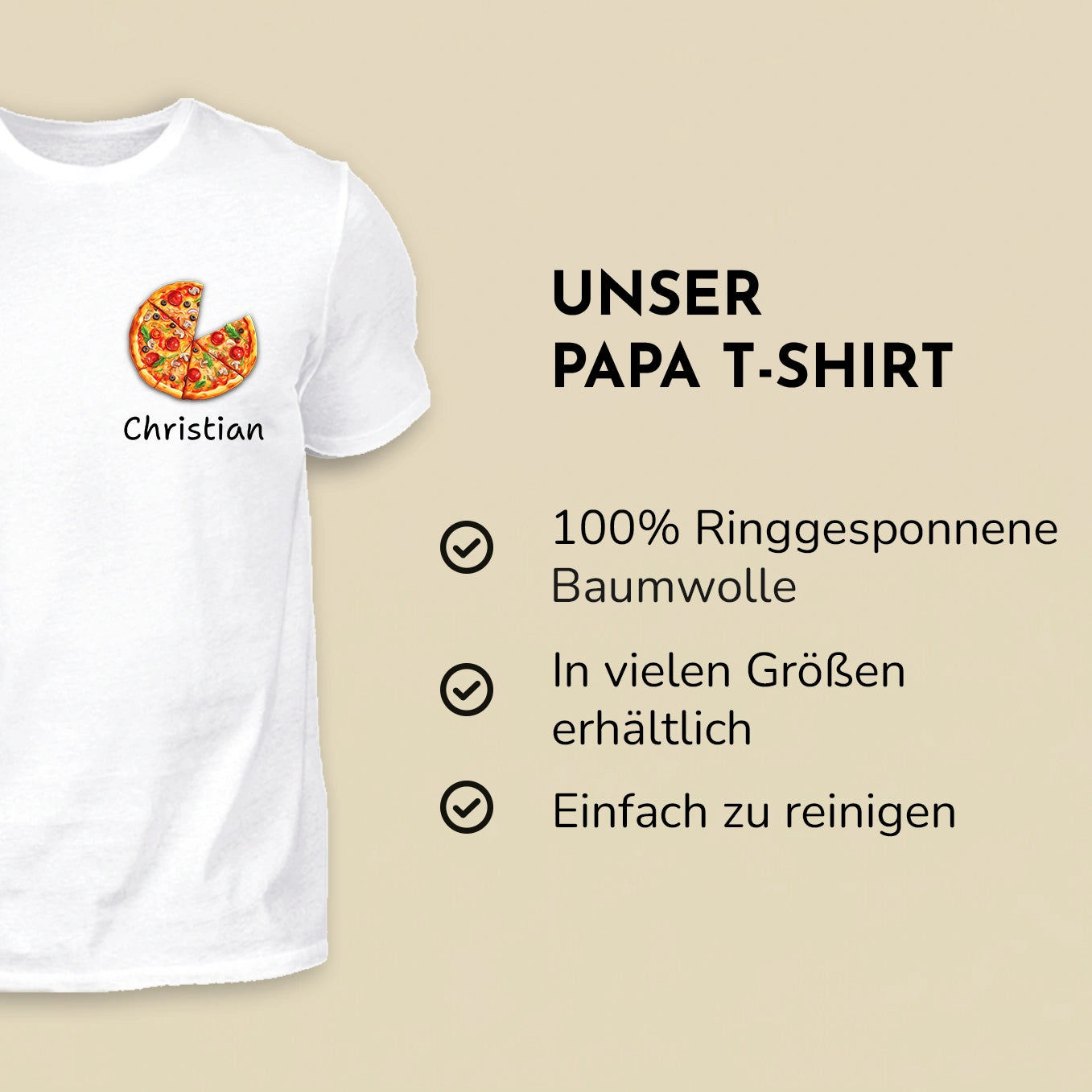 Personalisierter Partnerlook "Pizza"