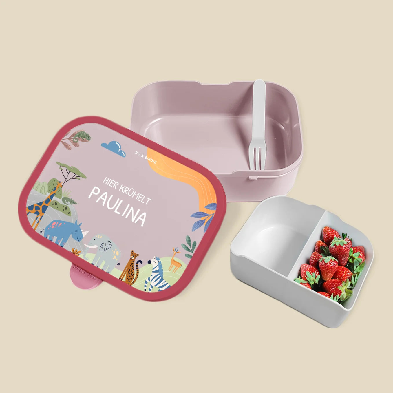 Personalisierte Mepal Brotdose "Afrika" Bo & Birdie
