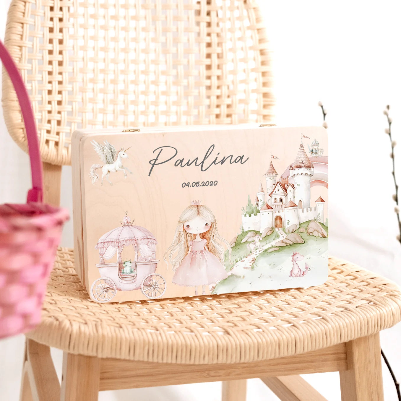 Personalisierte Erinnerungsbox "Prinzessin" Bo & Birdie