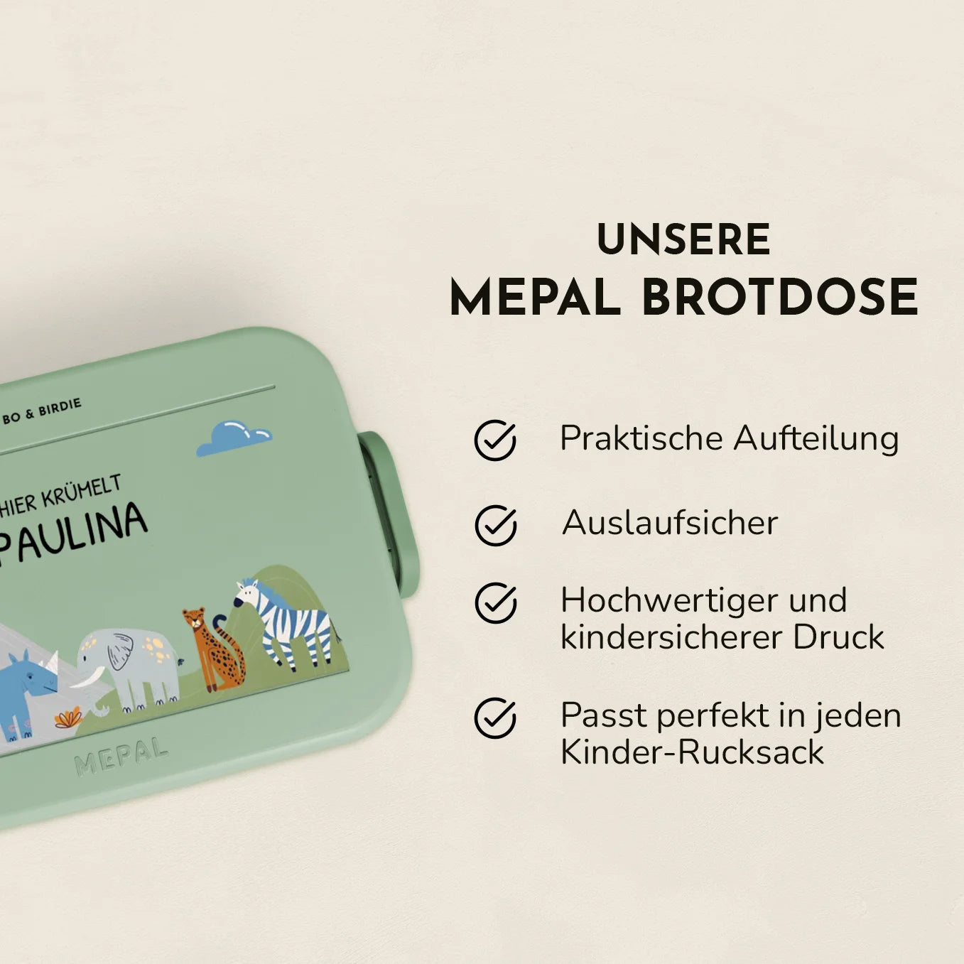 Personalisierte Mepal Bento Brotdose "Afrika"