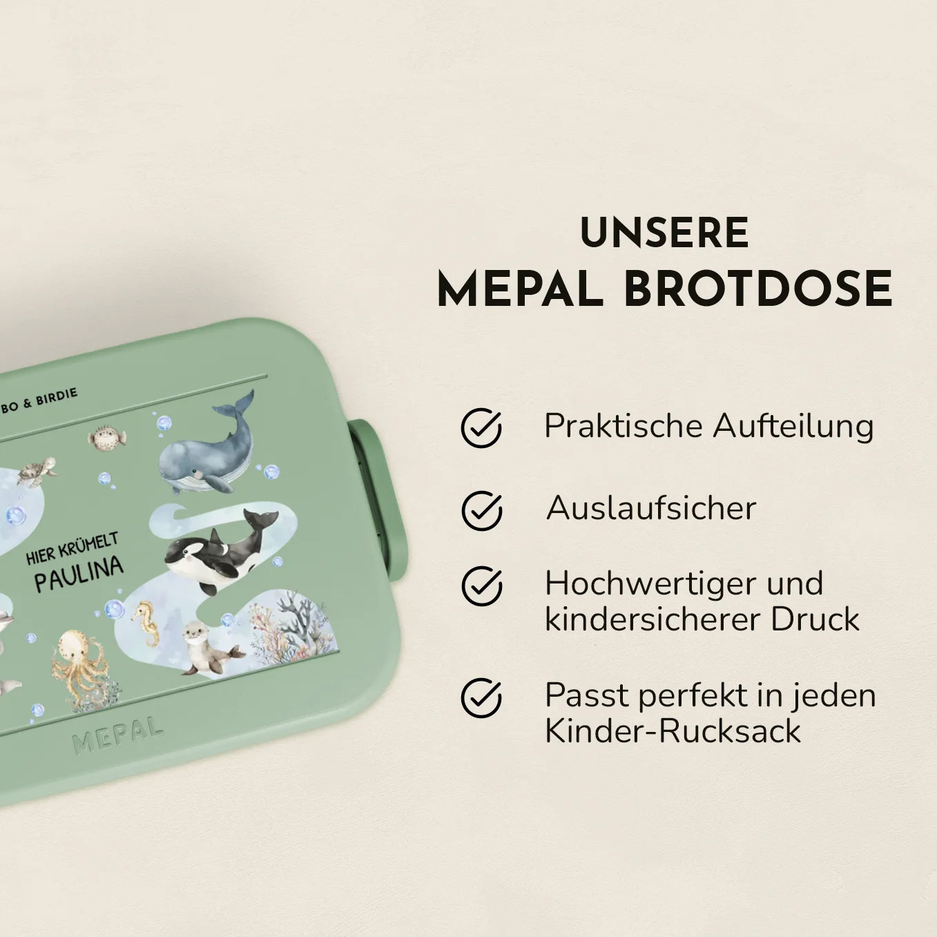 Personalisierte Mepal Bento Brotdose "Ozean"