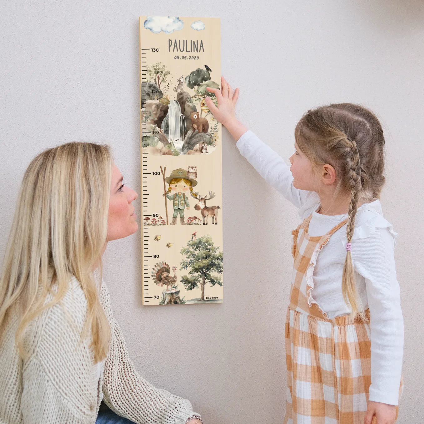 Personalisierte Messlatte "Wildnis"