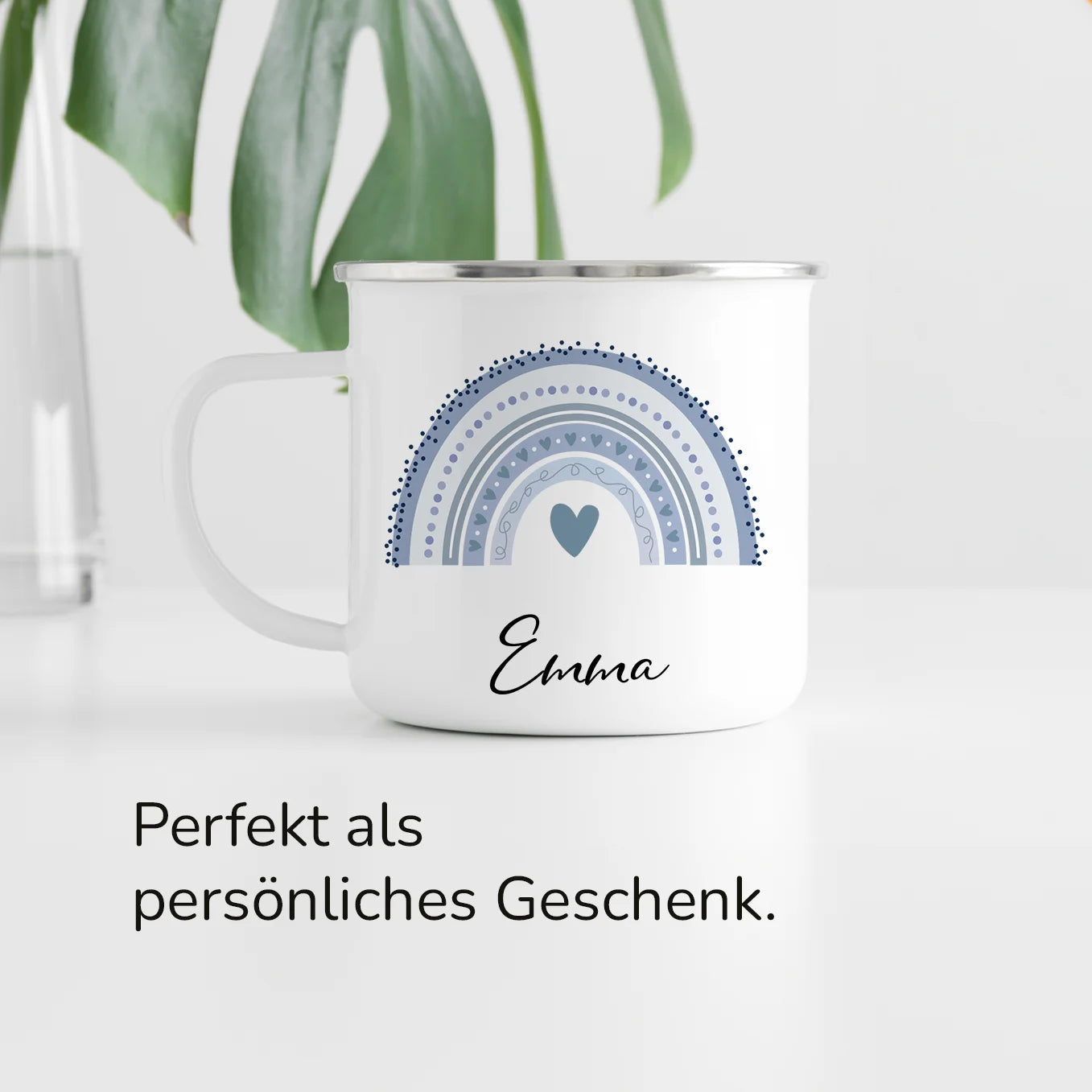 Personalisierte Kindertasse "Regenbogen"